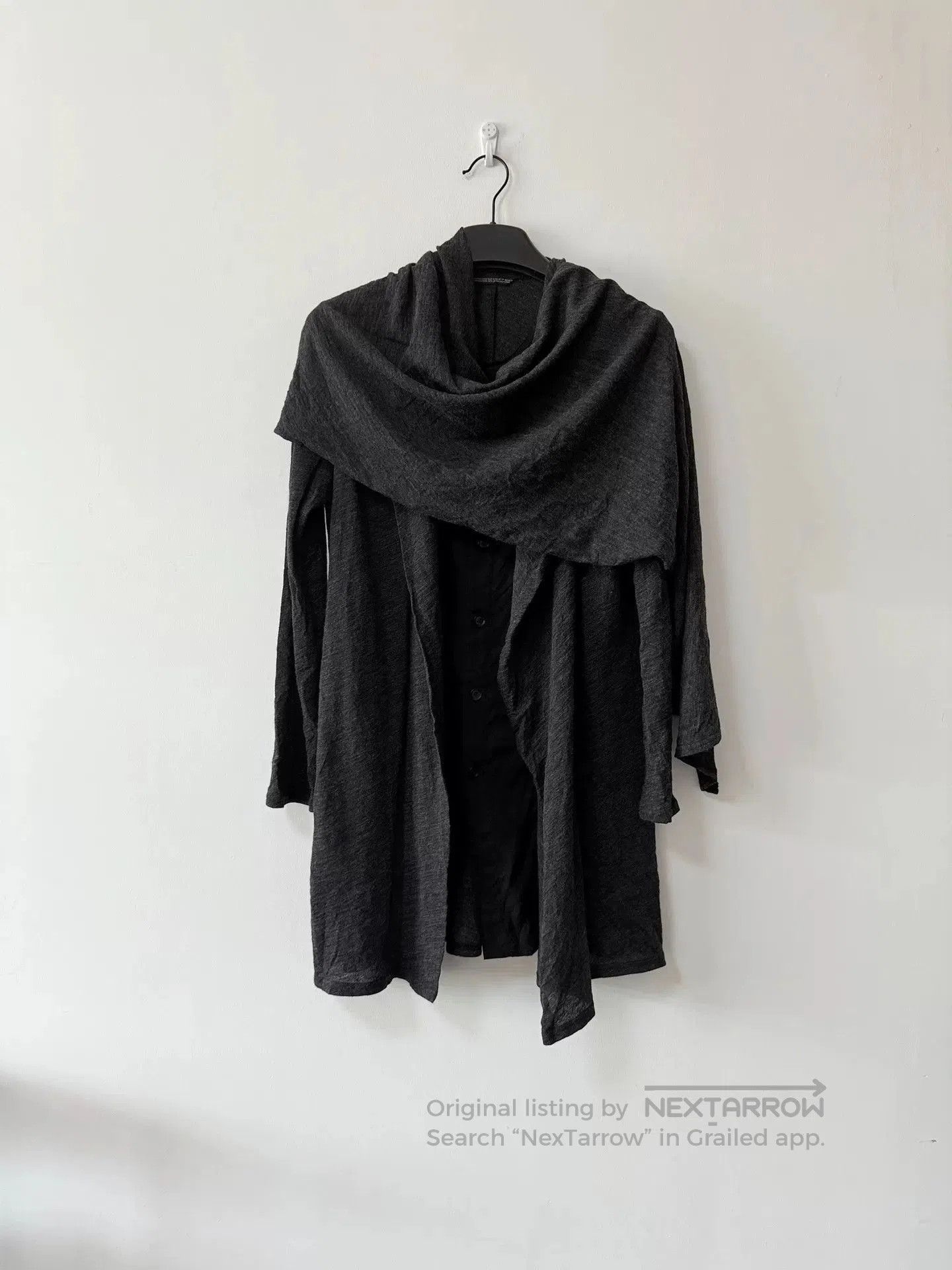 Yohji Yamamoto Yohji Yamamoto Wool Cardigan with Scarf. Size US S / EU 44-46 / 1 - 1 Thumbnail