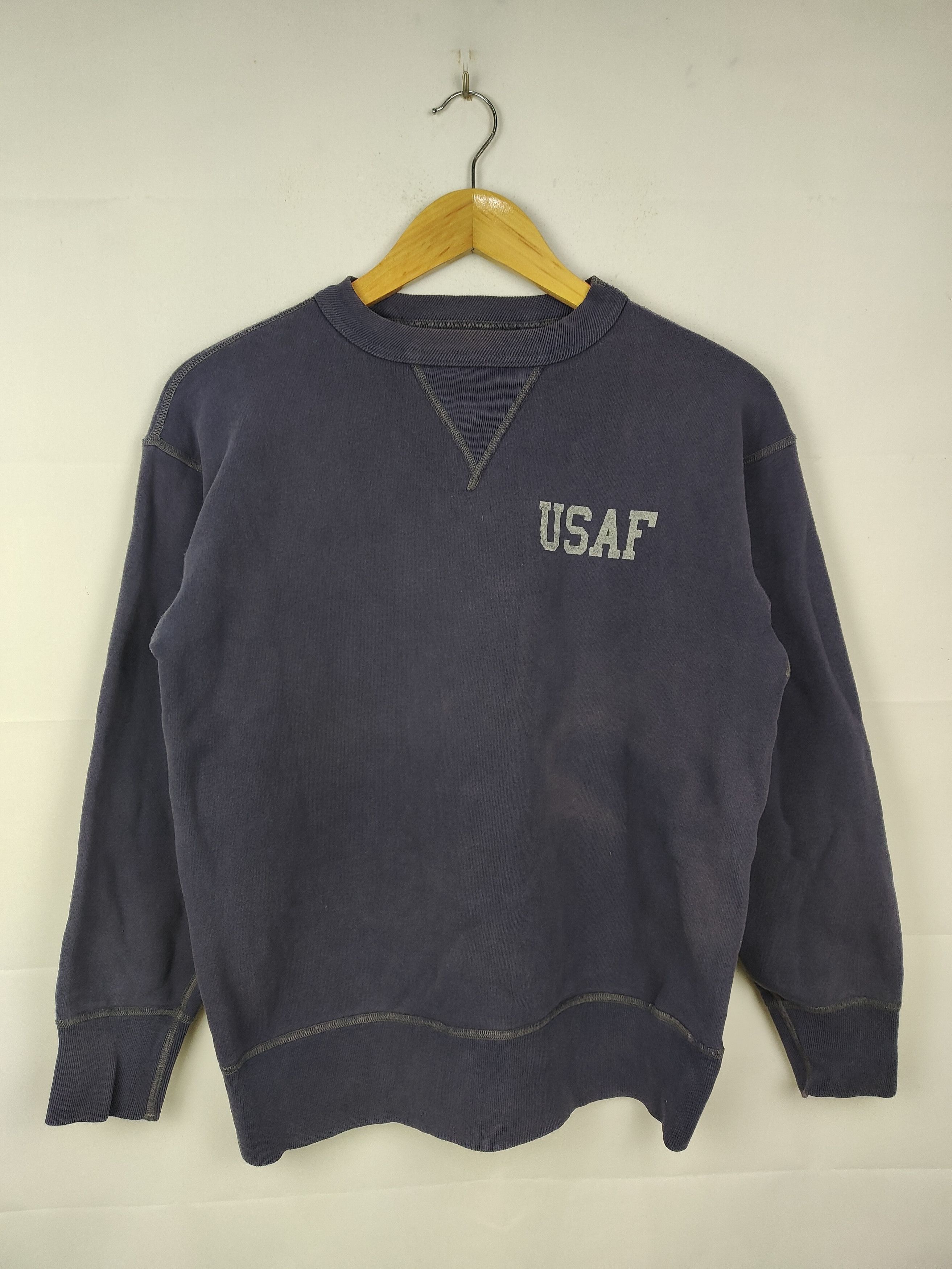 The Real McCoy's Vintage Sunfaded The Real McCoy USAF Military Sweatshirt Size US S / EU 44-46 / 1 - 1 Thumbnail
