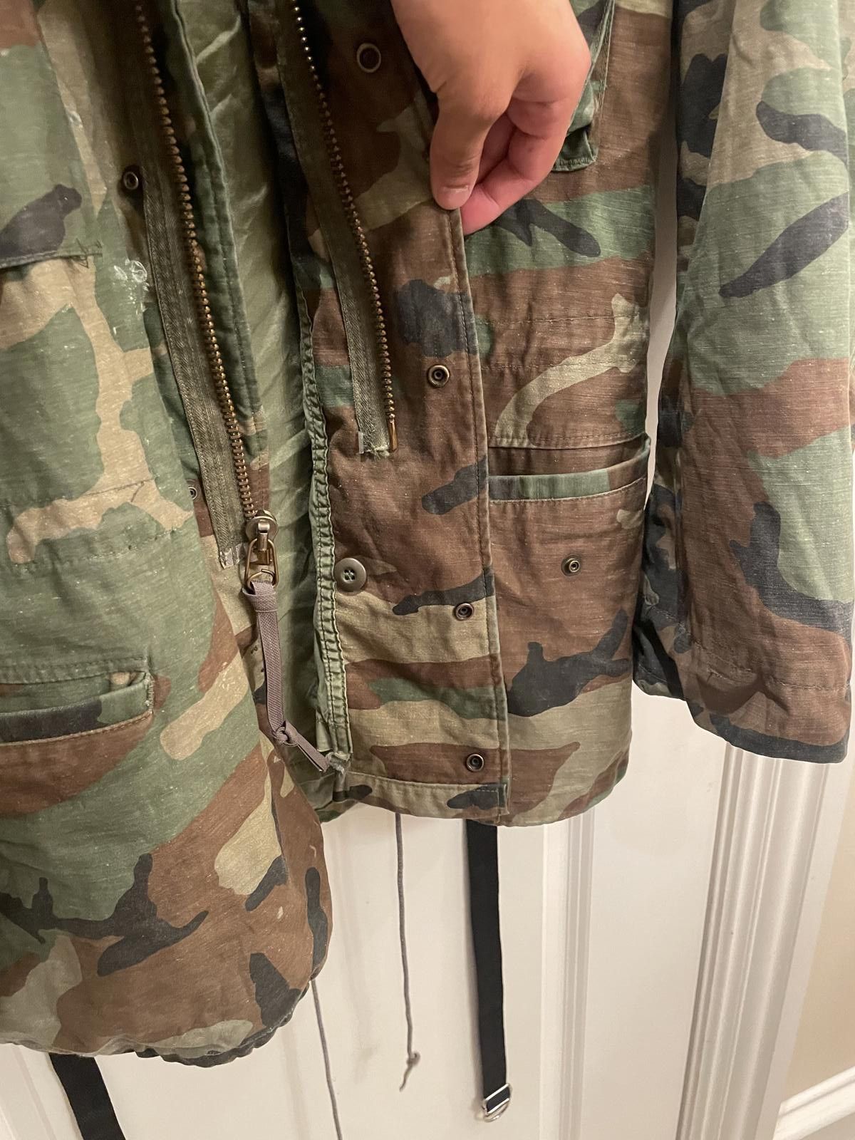 Designer Vintage U.S. Army Cold Weather Field Coat | M-65 Woodland Size ONE SIZE - 4 Thumbnail