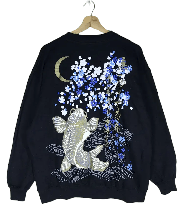 Japanese Brand Vintage Power Life Sukajan Sweatshirts Size US XL / EU 56 / 4 - 2 Thumbnail
