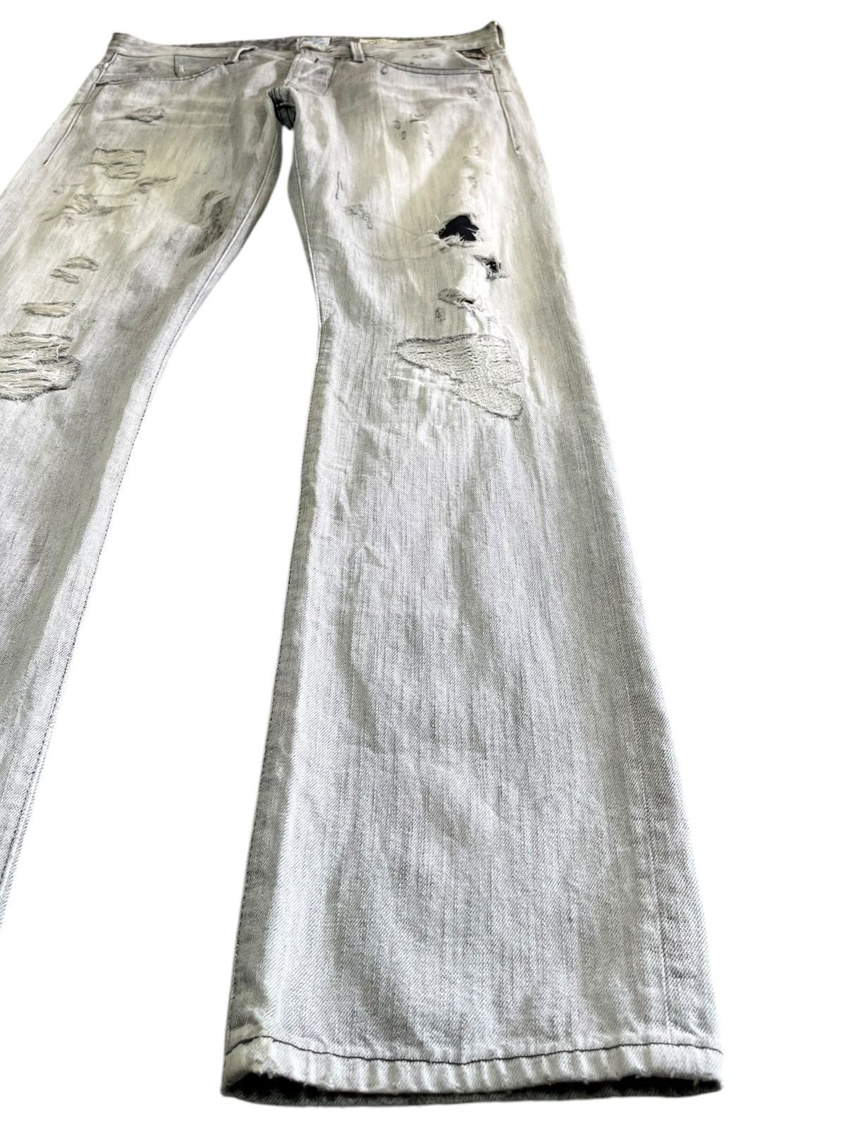 Beauty Beast × Replay Vintage Replay Waitom Distressed Denim Size US 35 - 3 Thumbnail