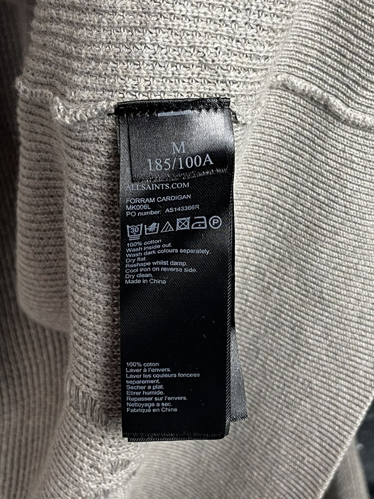 Allsaints Allsaints Forram Cardigan Distressed Full Zip Sweater Men’s Size US M / EU 48-50 / 2 - 13 Thumbnail