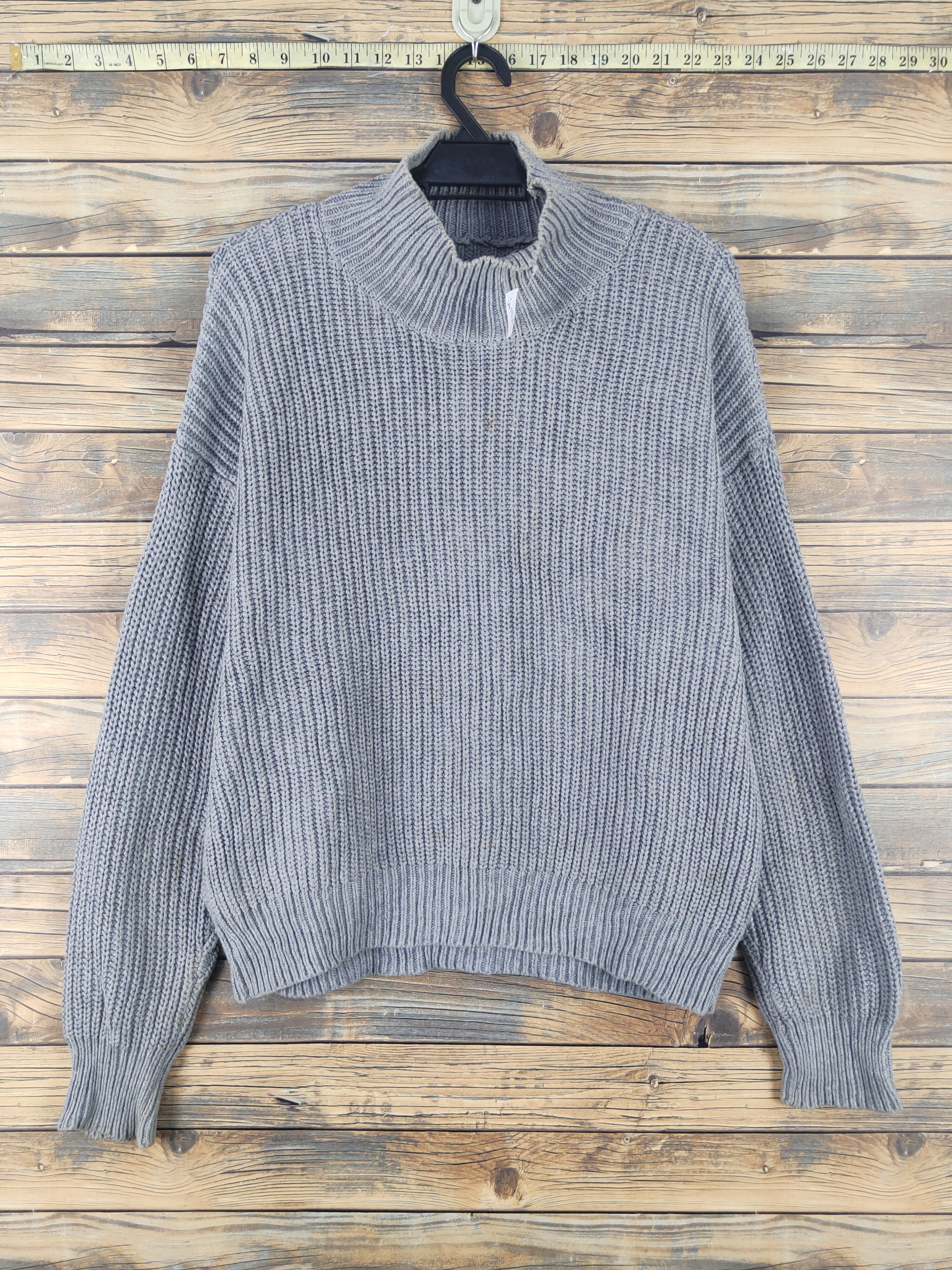 Nostalgia Gray Knitwear Sweatshirts #W1739