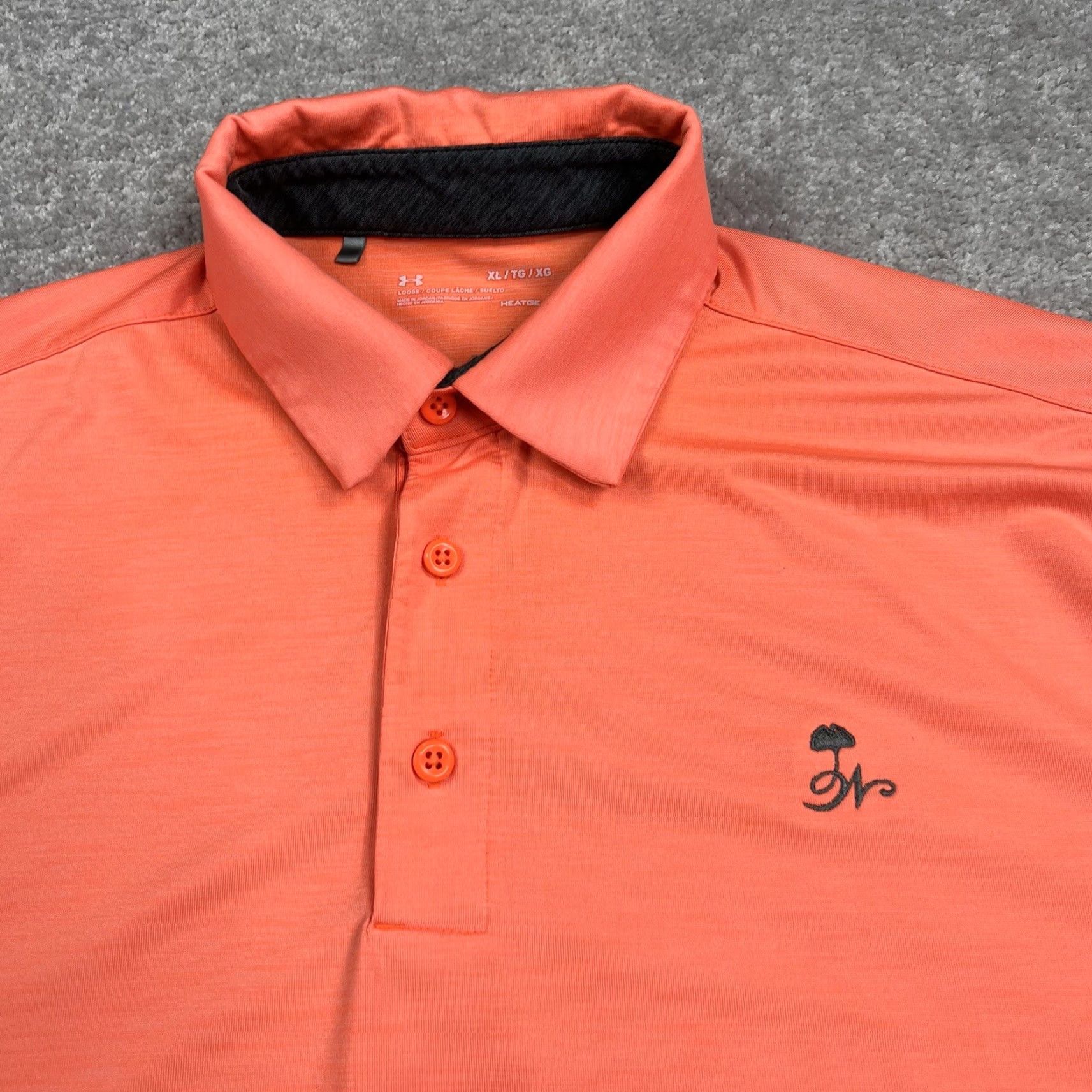 Under Armour Under Armour Polo Shirt Mens XL HeatGear Loose Orange Golf Stretch Embroidered Logo Chest Size US XL / EU 56 / 4 - 3 Thumbnail
