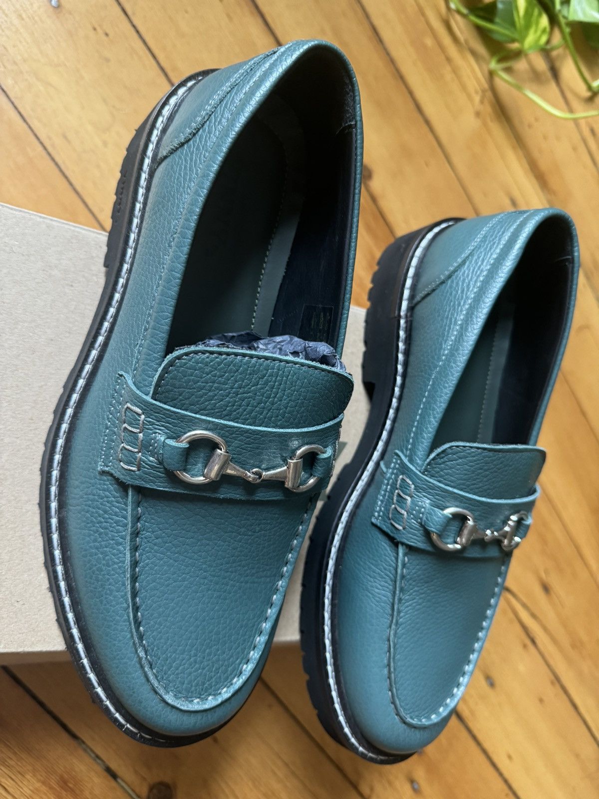 VINNY's Vinny’s Le Club Snaffle Bit Loafer Basil Green Size US 9 / EU 42 - 3 Thumbnail