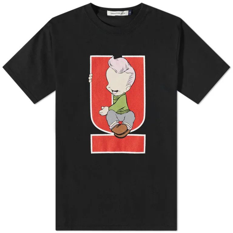 Undercover o1mle0824 Logo Man T-Shirts in Black Size US M / EU 48-50 / 2 - 1 Thumbnail