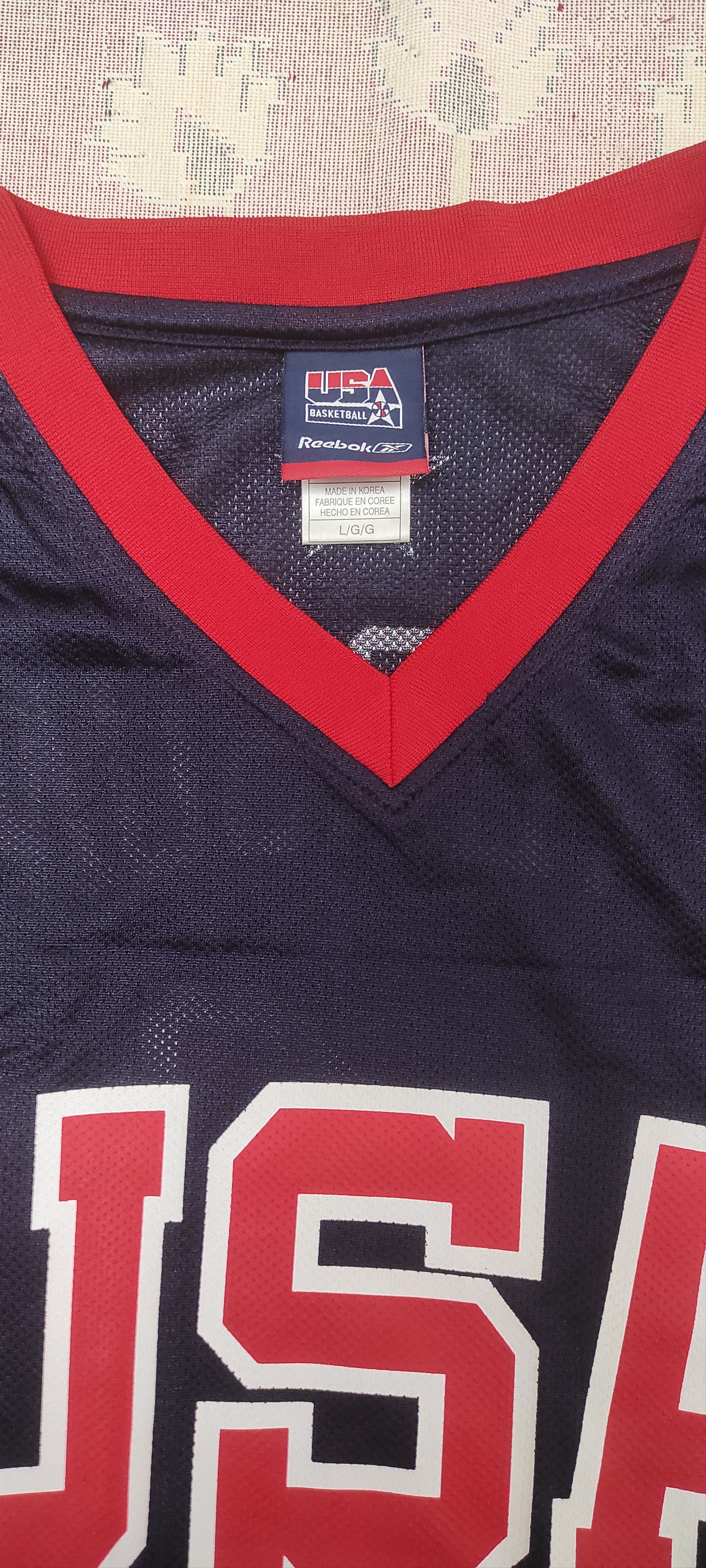 Reebok USA National Team Basketball Shirt Jersey Reebok #4 Iverson Size US L / EU 52-54 / 3 - 3 Thumbnail