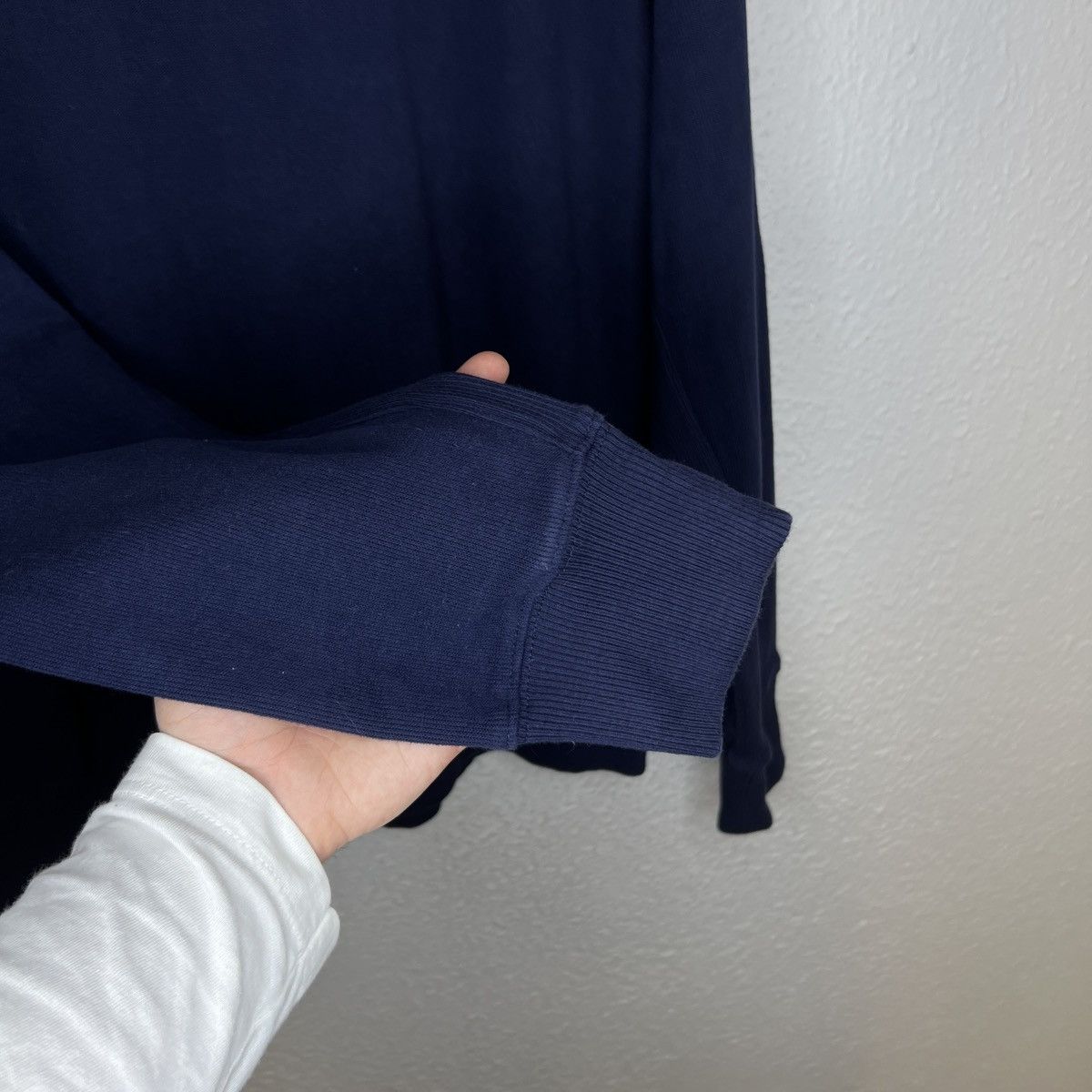 Designer × Yves Saint Laurent Yves Saint Laurent YSL Hoodie Zip Sweatshirt Navy Logo Size US L / EU 52-54 / 3 - 6 Thumbnail