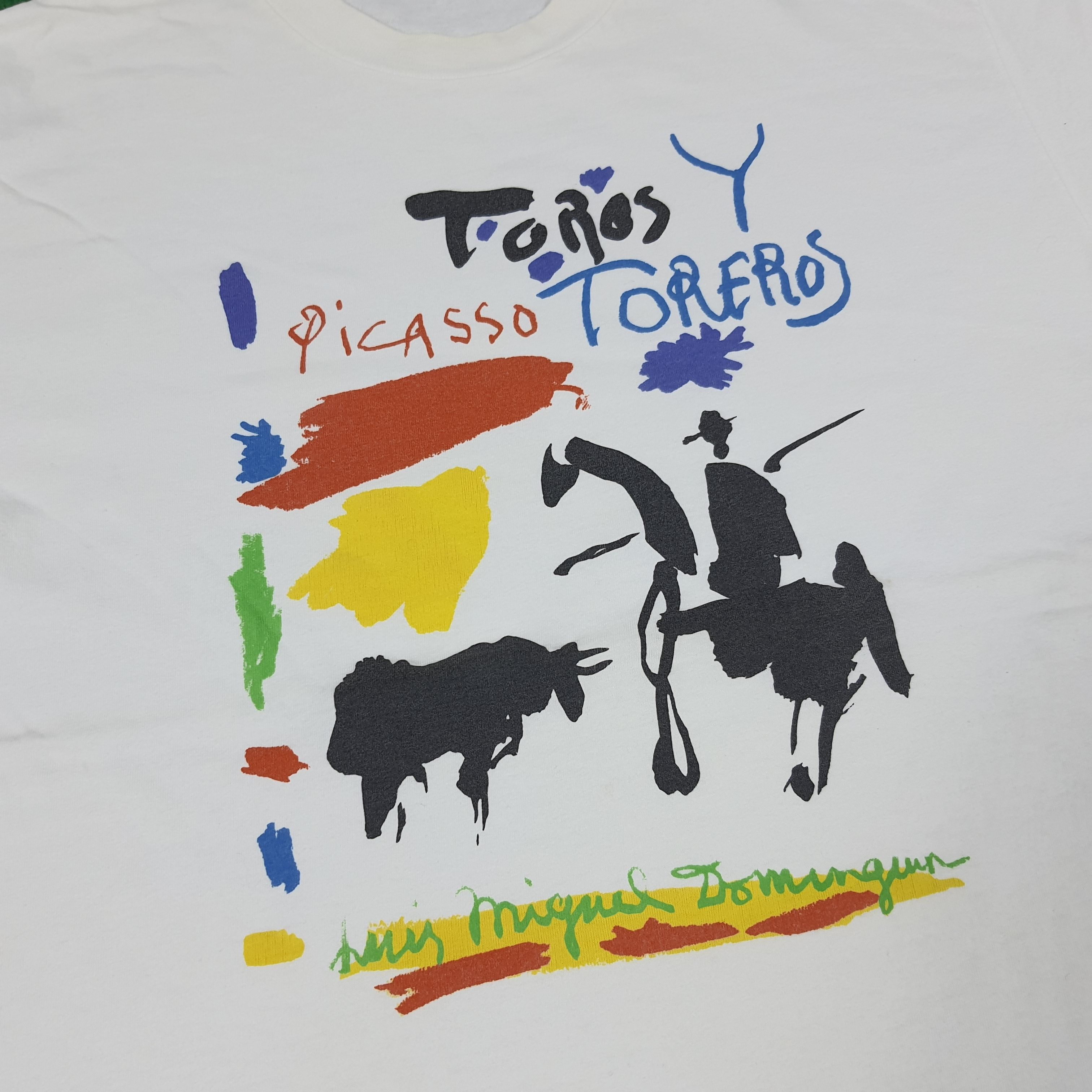 Vintage Vintage PICASSO Art by Ralph Marlin Tshirt Size US L / EU 52-54 / 3 - 2 Thumbnail