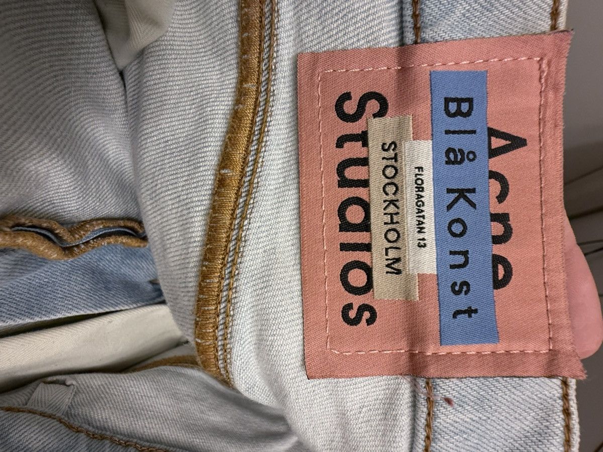 Acne Studios Acne Light Blue Blå Konst Denim Size US 33 - 5 Thumbnail