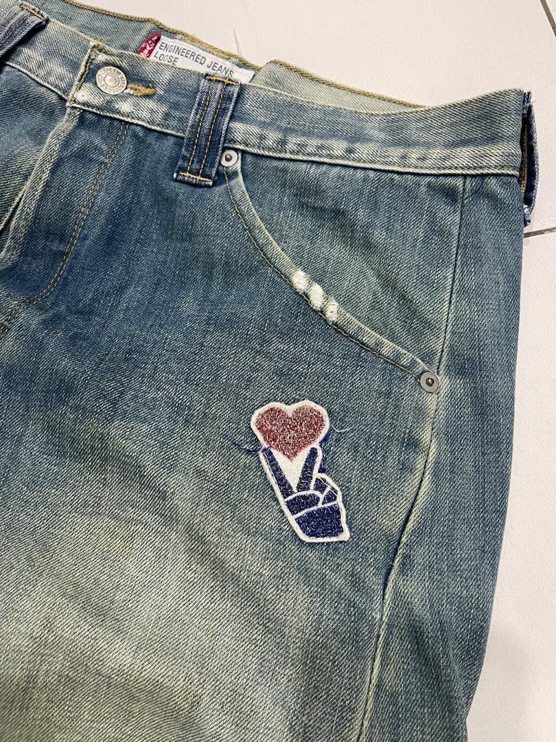 Japanese Brand × Levi's Vintage Clothing 🔥 RARE LEVIS ENGINEERED LOOSE DISTRESSED DENIM Size US 33 - 6 Thumbnail