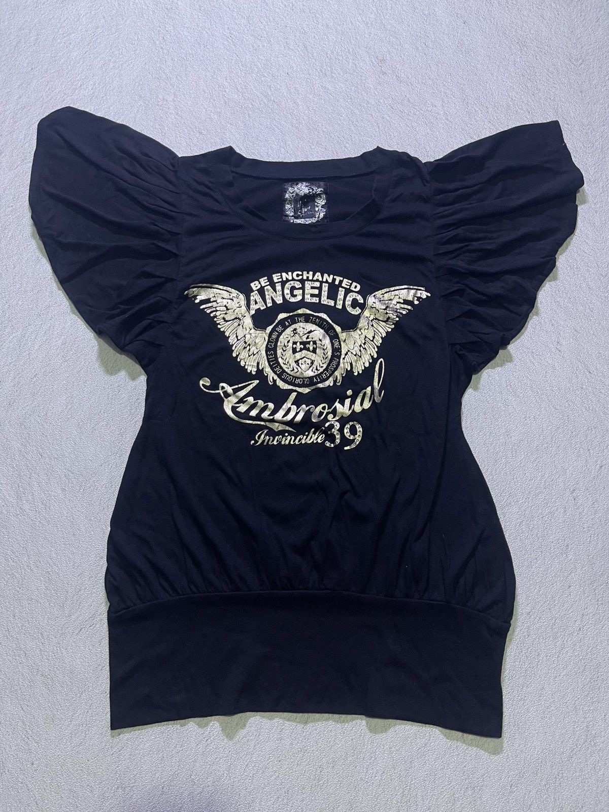 Japanese Brand Y2K AMBROSIAL short sleeve tshirt women's Size S / US 4 / IT 40 - 1 Thumbnail