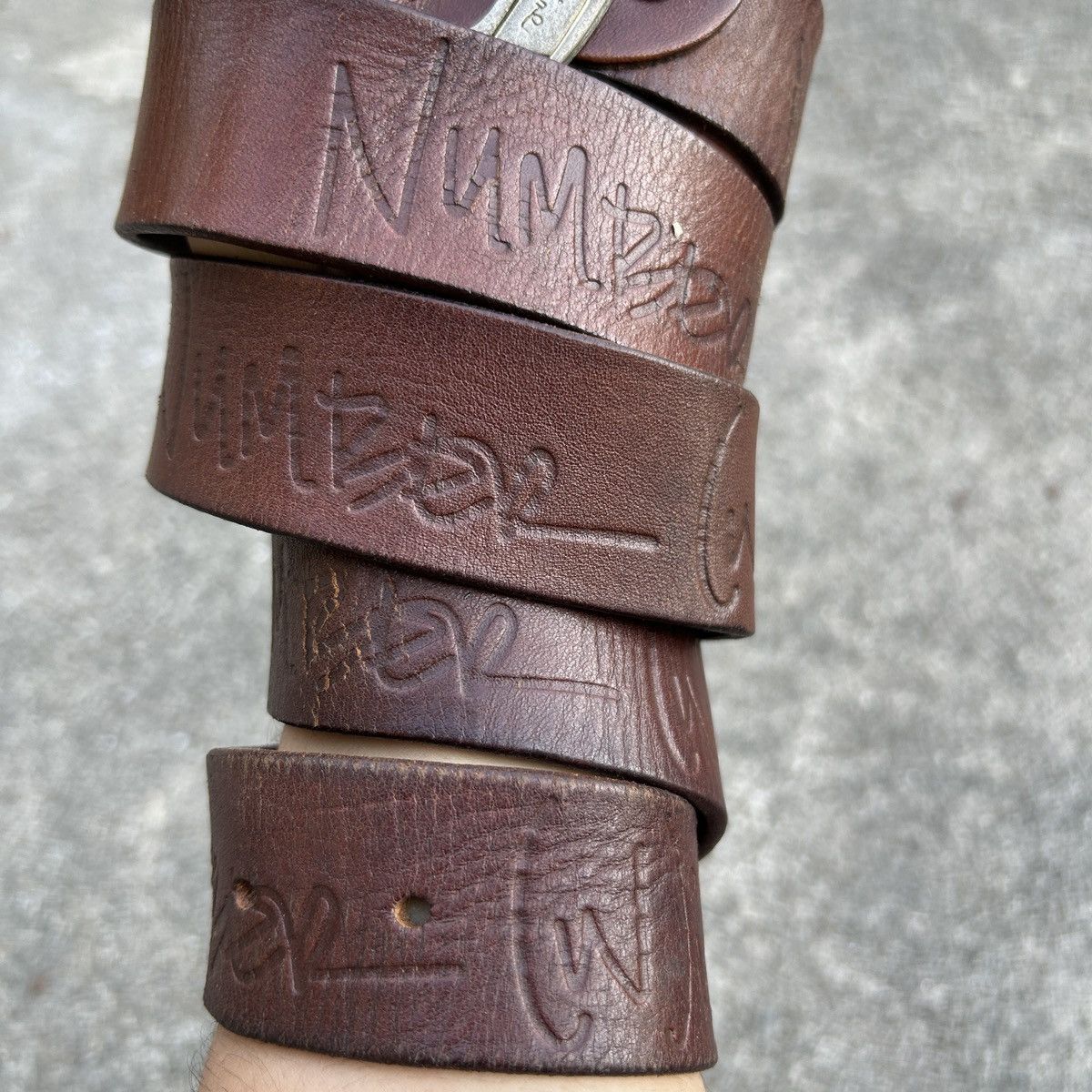 Kapital Vintage Number Nine leather belt Size ONE SIZE - 2 Thumbnail