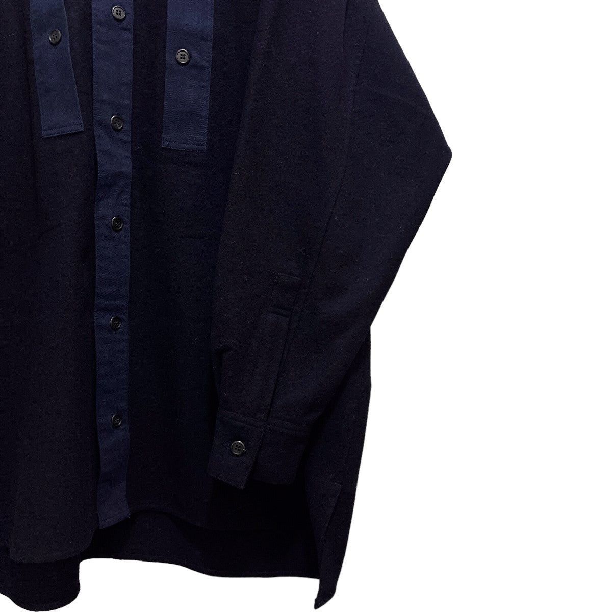 Yohji Yamamoto YYPH oversized Switching wool shirt Size US M / EU 48-50 / 2 - 5 Thumbnail