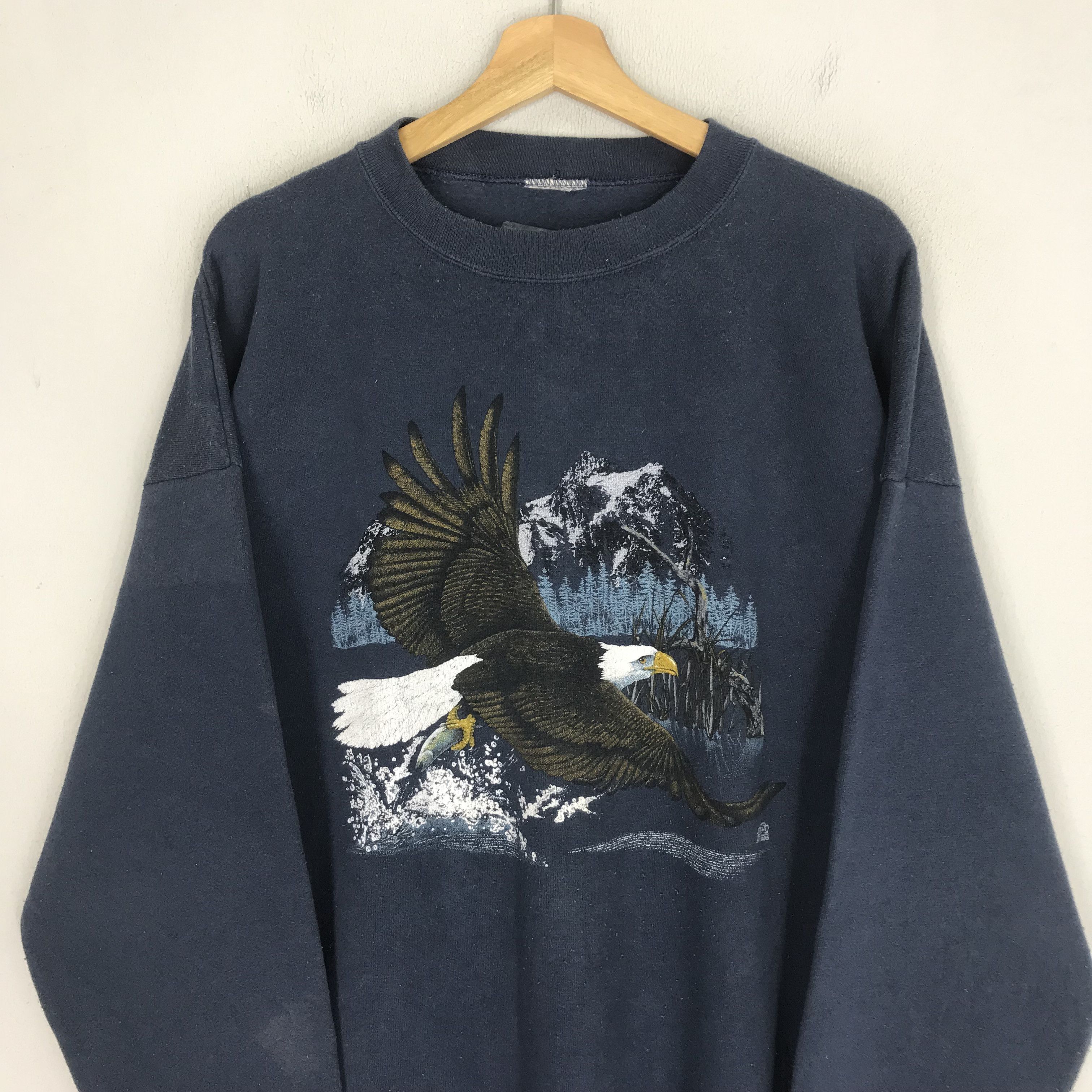 American Eagle Outfitters Vintage 90's Bald Eagles Graphic Sweatshirt - 403 Size US XL / EU 56 / 4 - 3 Thumbnail