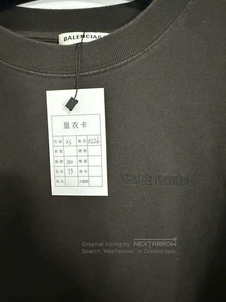 Balenciaga Balenciaga Embroidered Logo Short Sleeve Size US XS / EU 42 / 0 - 6 Thumbnail