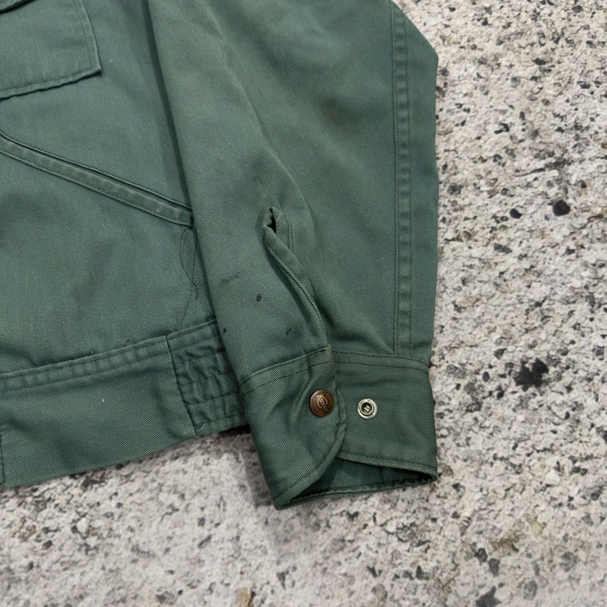 Dickies 80s Faded Thrashed Dickies Zip Up Work Jacket ERD Grunge Size US M / EU 48-50 / 2 - 9 Thumbnail