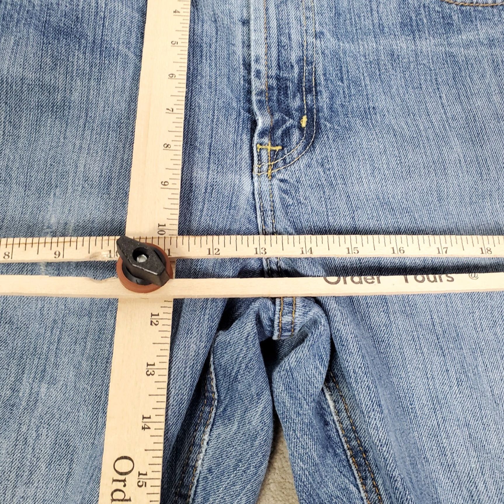Vintage Cinch Jeans Mens 38x34 Blue Relaxed Fit Straight Leg Distressed White Label Fade Shirt? Size US 38 / EU 54 - 6 Thumbnail