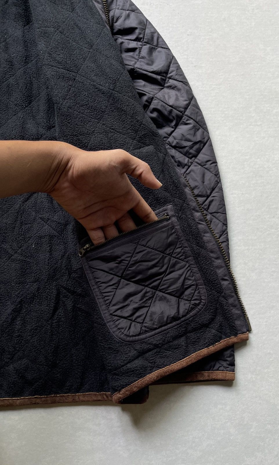 Polo Ralph Lauren 🔥Vintage Polo Ralph Lauren Men's Trim Leather Quilted Jacket Size US L / EU 52-54 / 3 - 6 Thumbnail