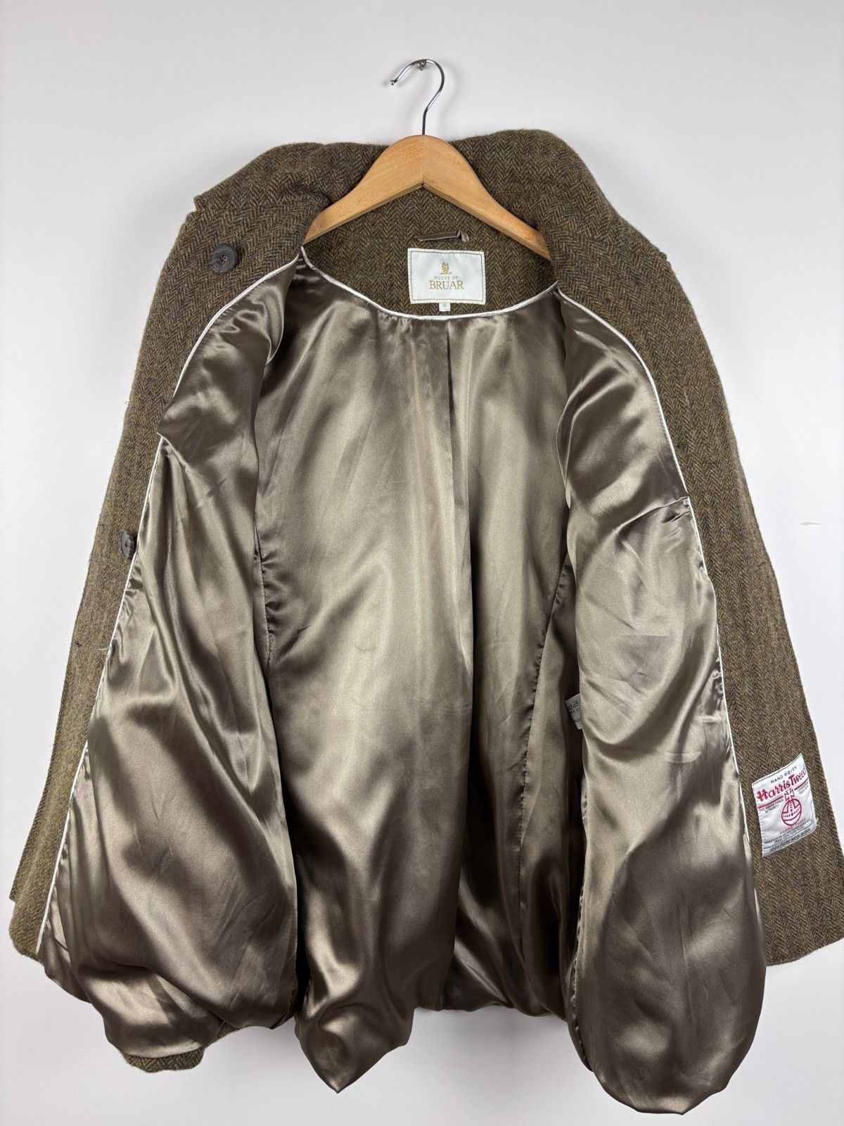 Other House Of Bruar Harris Tweed Wool Double Breasted Coat US 12 Size XL / US 12-14 / IT 48-50 - 5 Thumbnail