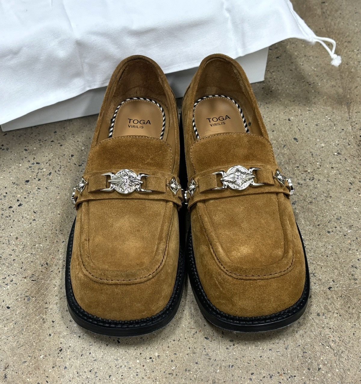 TOGA VIRILIS Toga Virilis POLIDO Loafers Suede Leather Size US 11 / EU 44 - 2 Thumbnail