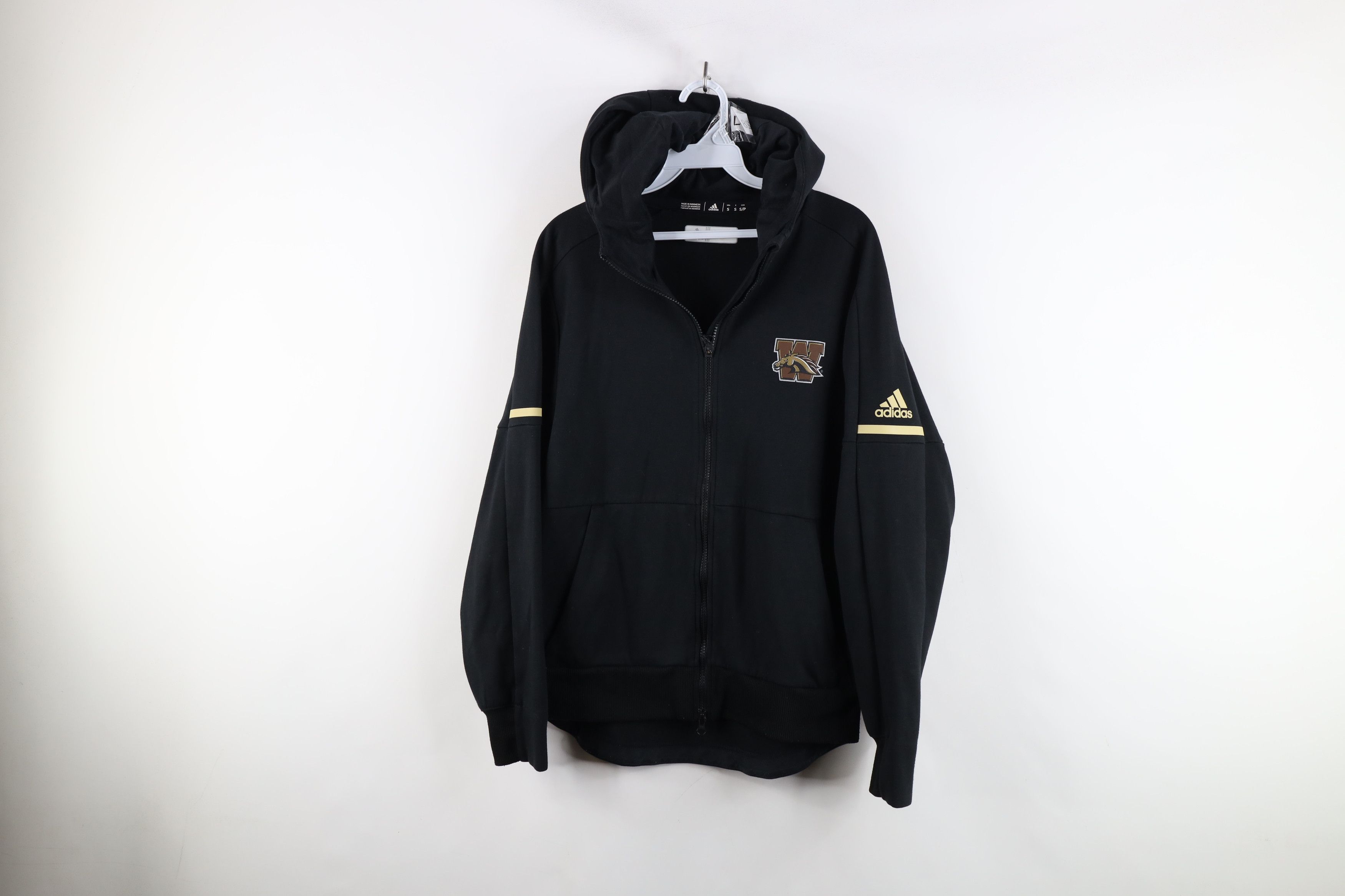 Adidas × Vintage Adidas Western Michigan University Football Zip Hoodie Size US S / EU 44-46 / 1 - 1 Thumbnail