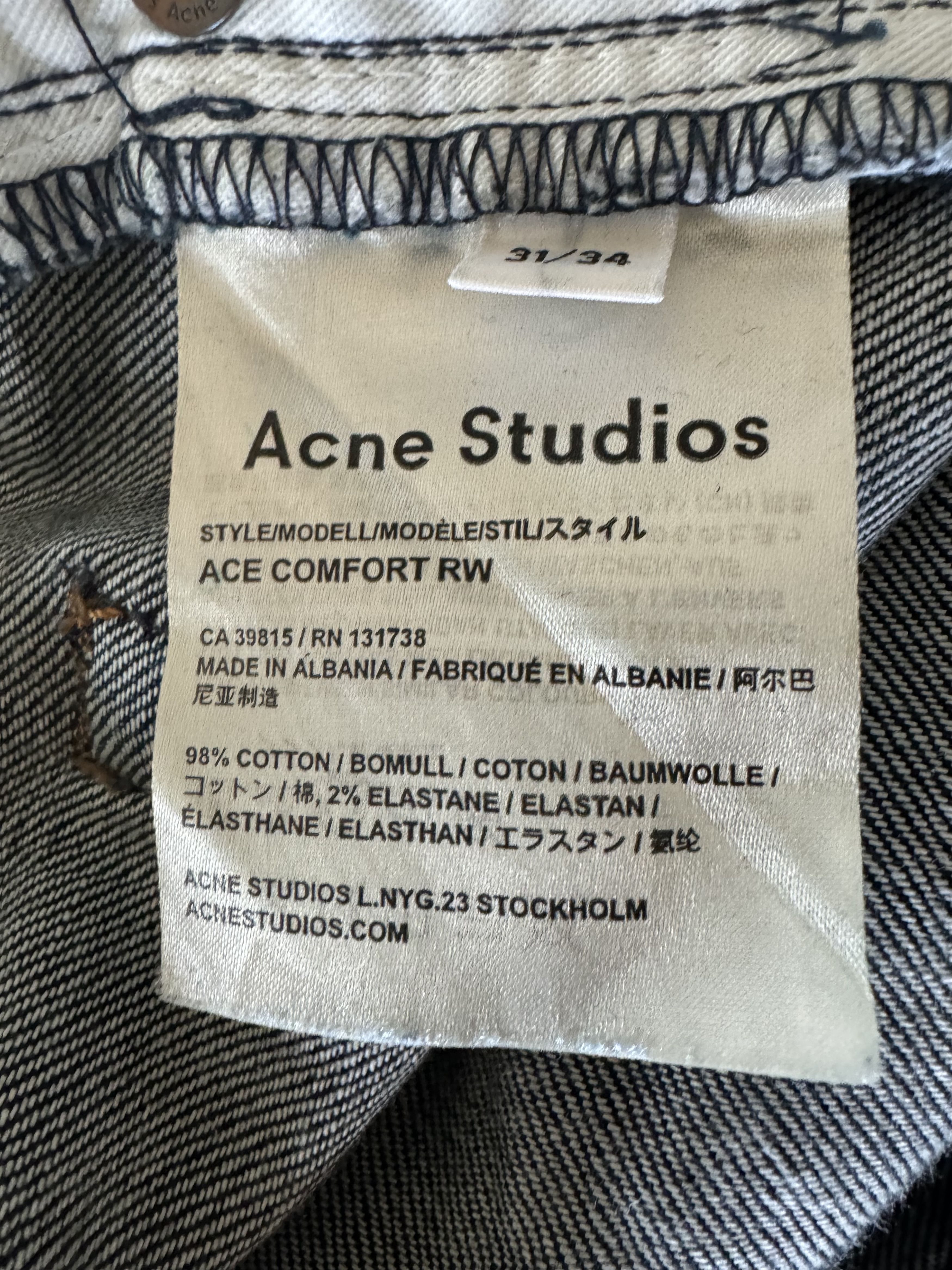 Acne Studios Ace Comfort RW Size US 31 - 2 Thumbnail