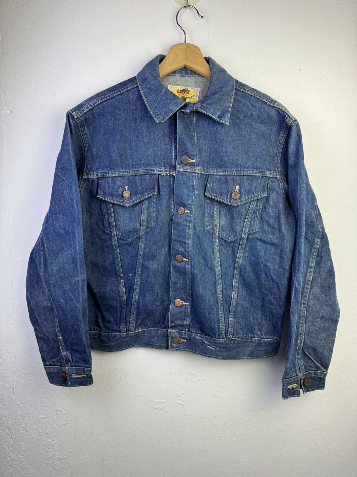 Vintage vintage 70s Canton X-West denim jacket Size US L / EU 52-54 / 3 - 1 Thumbnail
