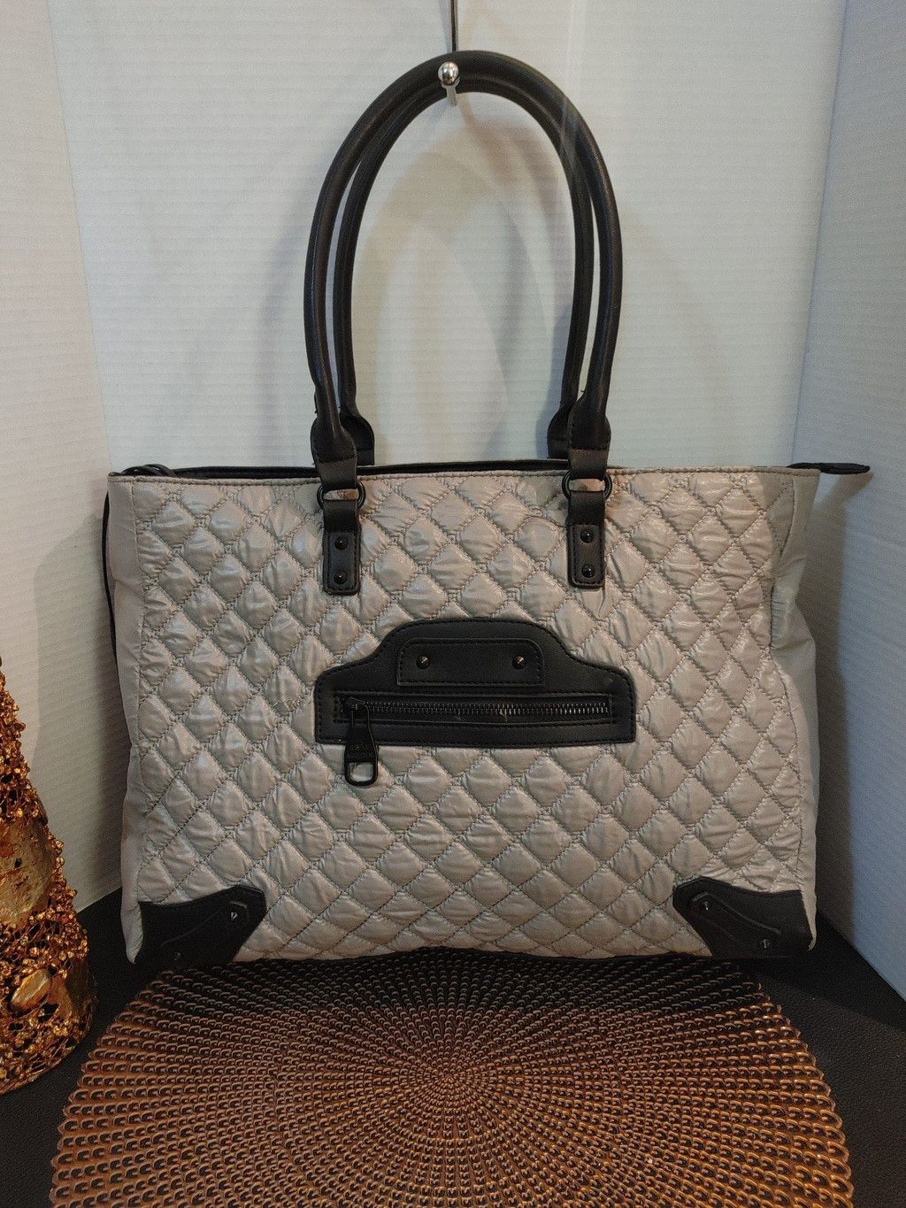 Steve Madden Steve Madden Quilted Nylon Overnighter Size ONE SIZE - 1 Thumbnail