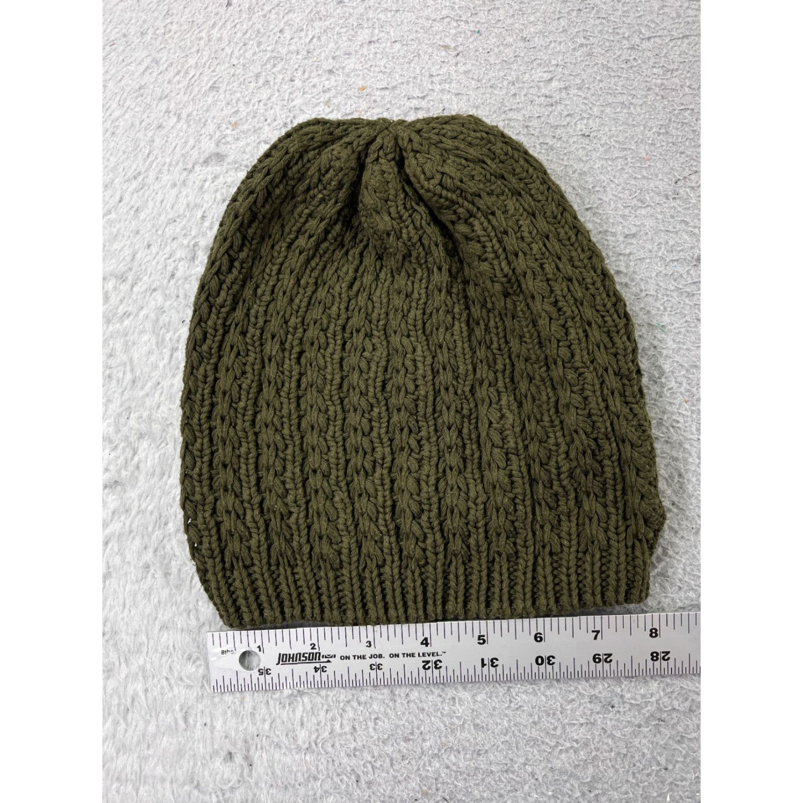 Needles Pins And Needles Beanie Womens One Size Green Acrylic Cotton Blend Ski Hat/Toque - Knit Beanie, Lined, Crochet Accent, Adult Women, Green, Vintage: No Size ONE SIZE - 2 Thumbnail