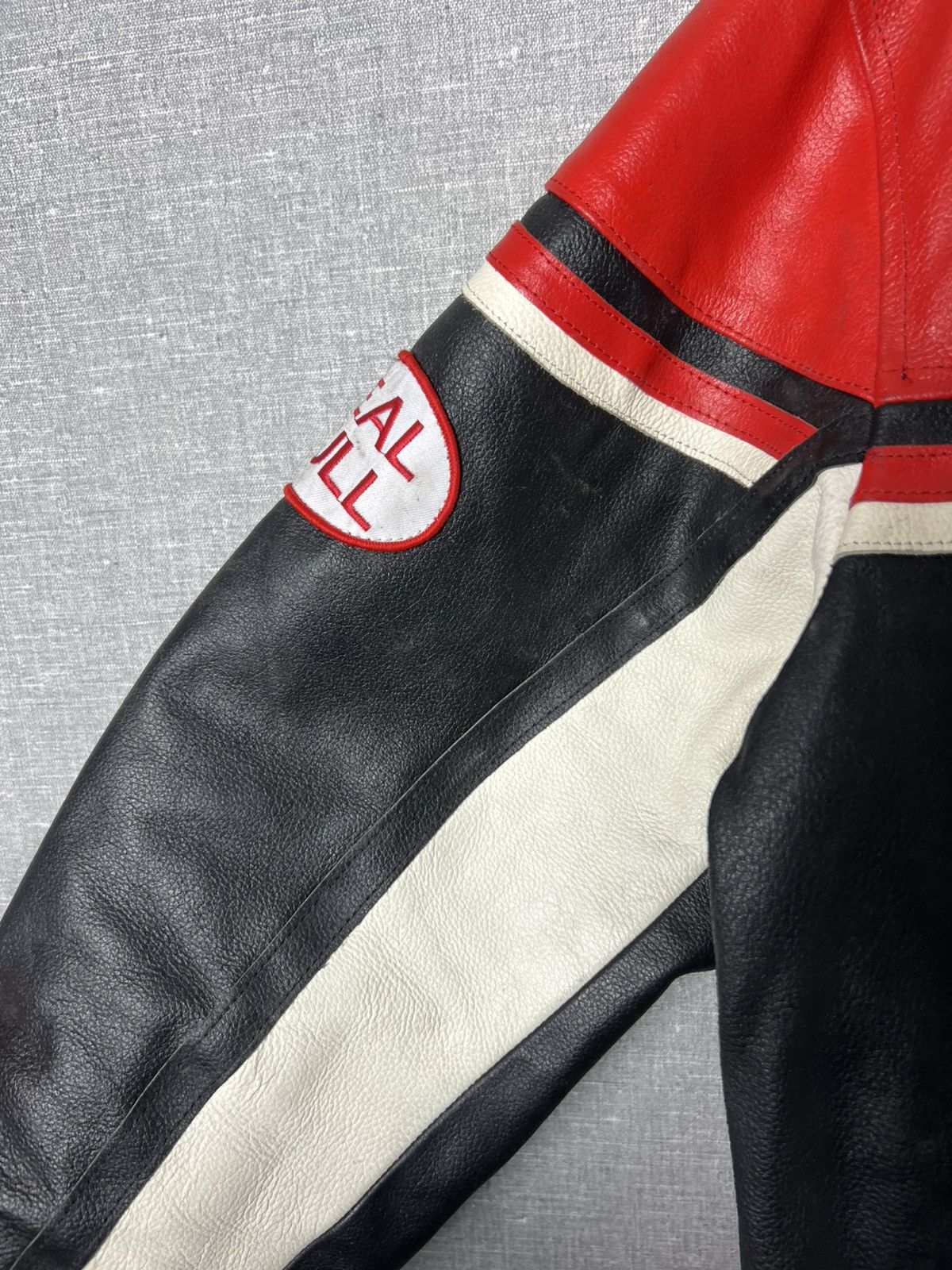 Genuine Leather × Red Bull × Vintage REAL BULL Racing Leather Jacket Biker Alpinestars Michelin Size US L / EU 52-54 / 3 - 10 Thumbnail