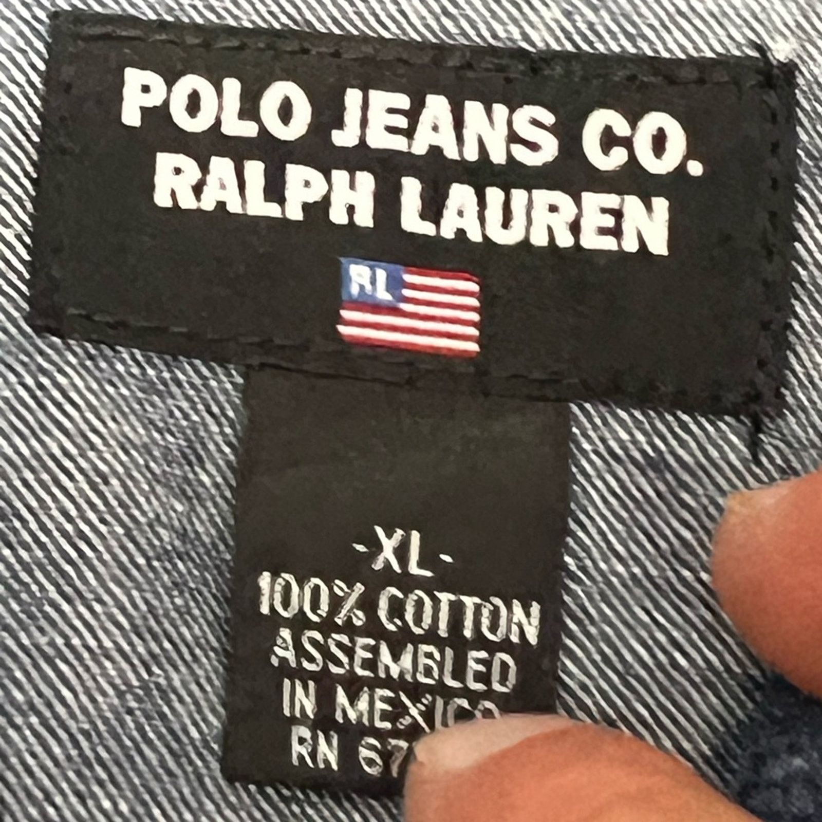 Polo Ralph Lauren Vintage Polo Jeans Co. Ralph Lauren Women Denim Jacket Lydia Size XL / US 12-14 / IT 48-50 - 7 Thumbnail