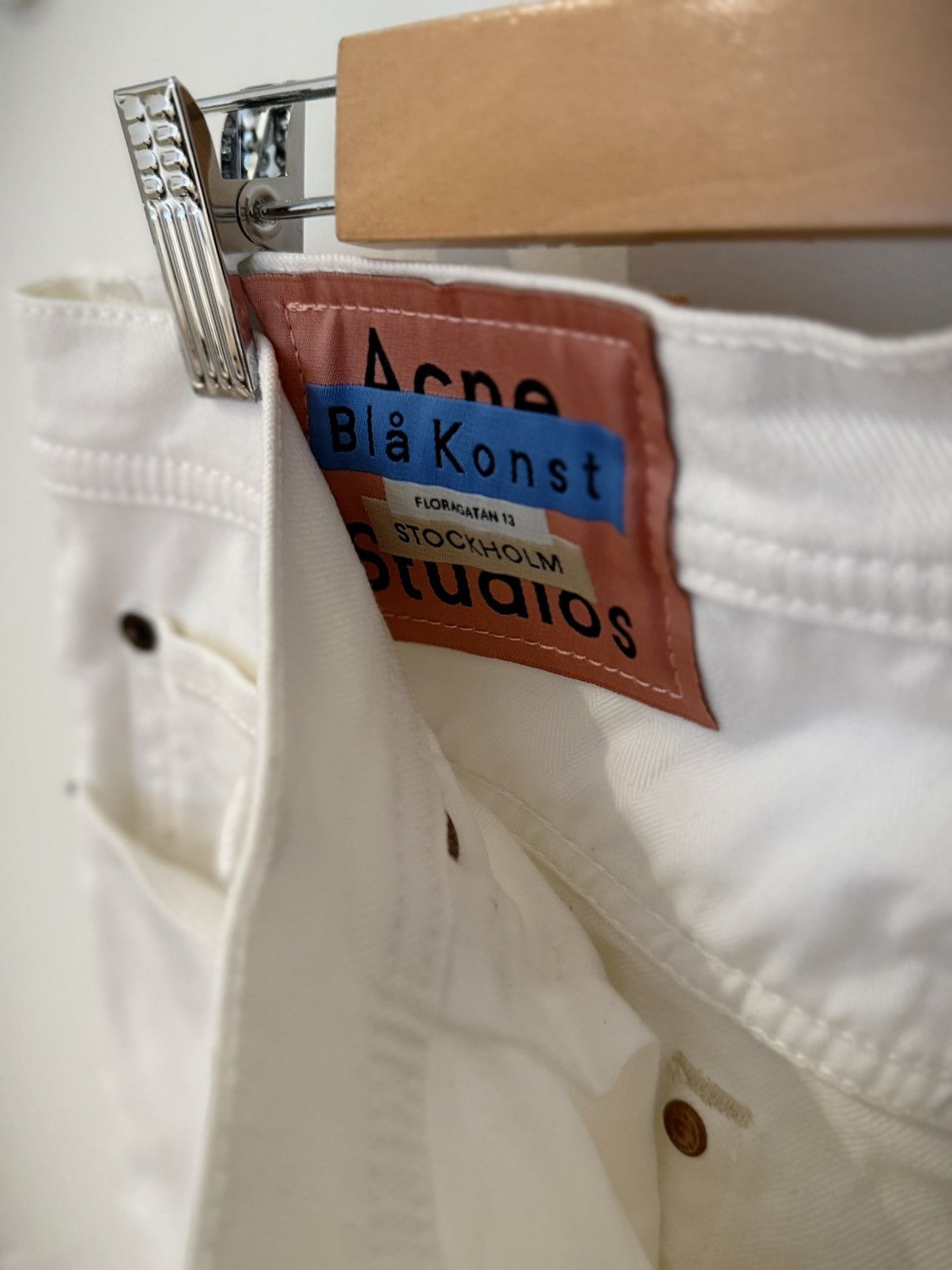 Acne Studios Acne Studio River White jeans Size US 30 / EU 46 - 4 Thumbnail