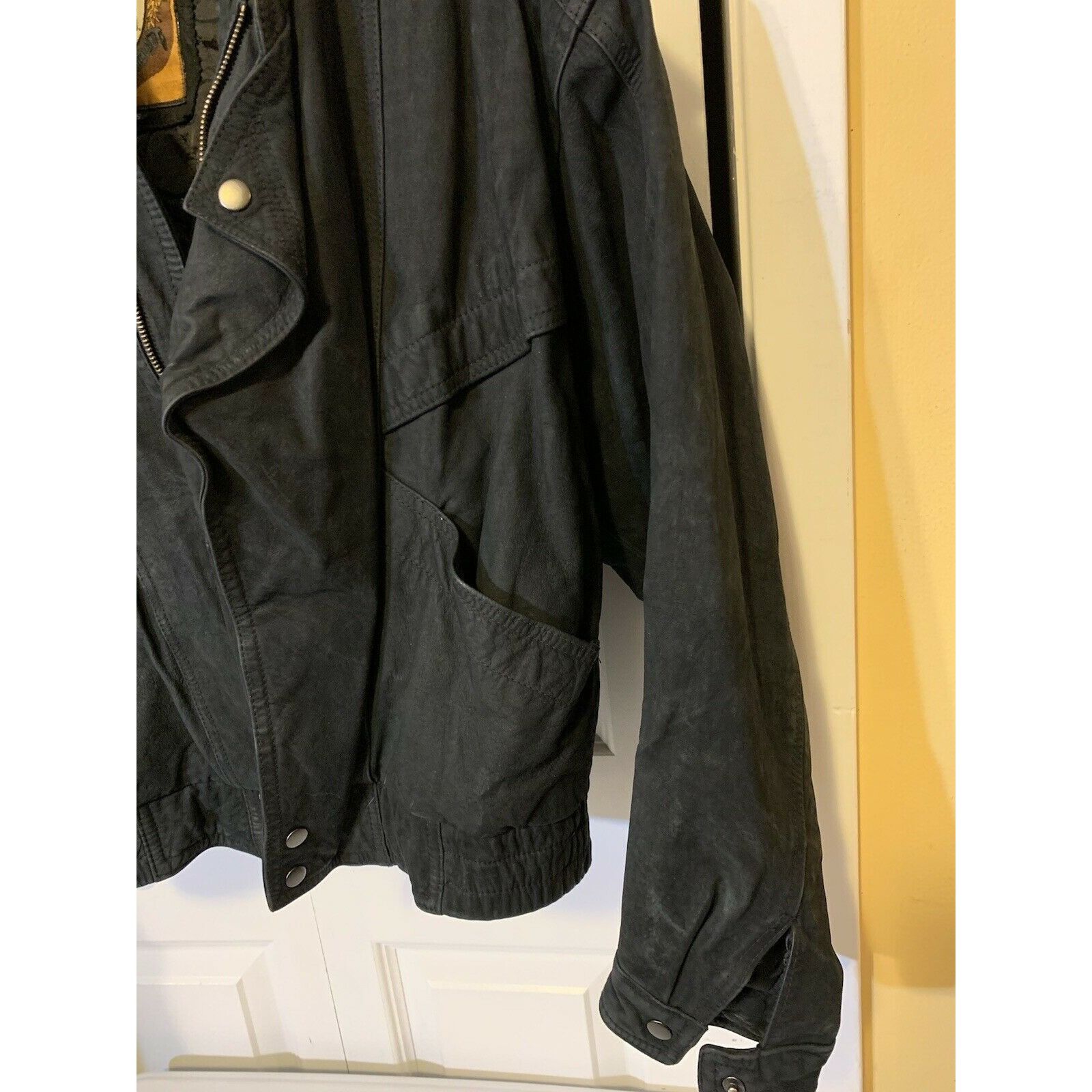 Other Vintage IOU Leather Jacket Black Men’s Sz S Size US S / EU 44-46 / 1 - 6 Thumbnail