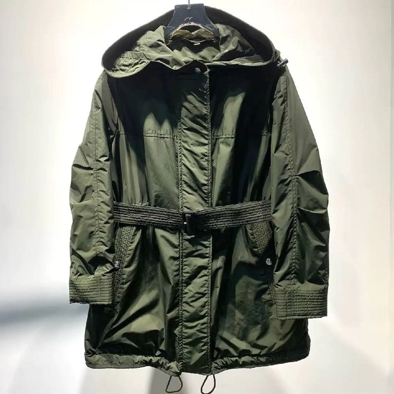 Burberry Women's Military Green Cotton Jacket