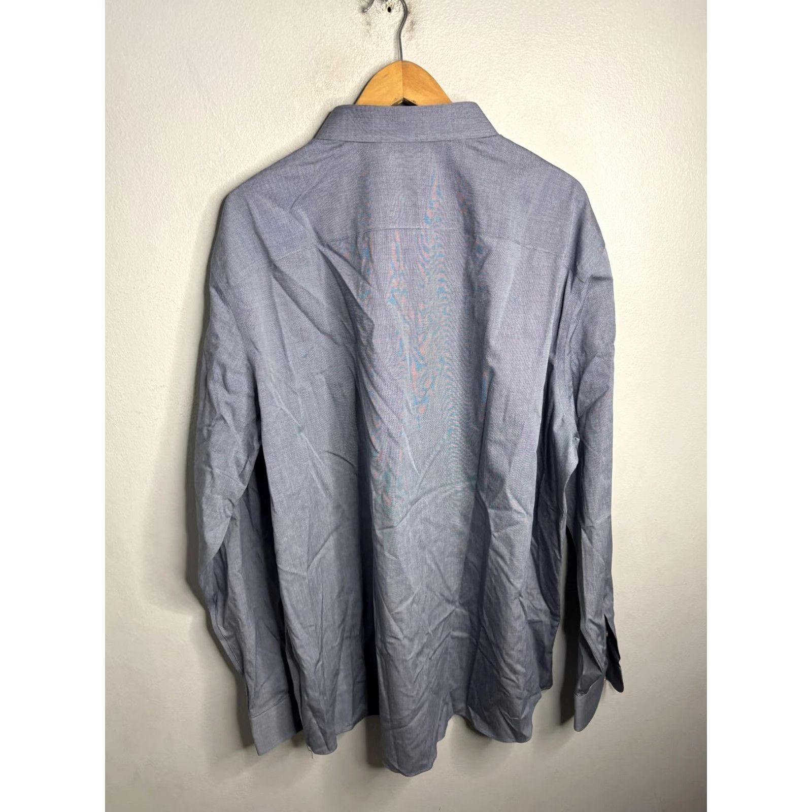UNTUCKit UNTUCKit Shirt Mens 3XL Tall Blue Wrinkle Free Button Front Long Sleeve Shirt Size US XXL / EU 58 / 5 - 5 Thumbnail