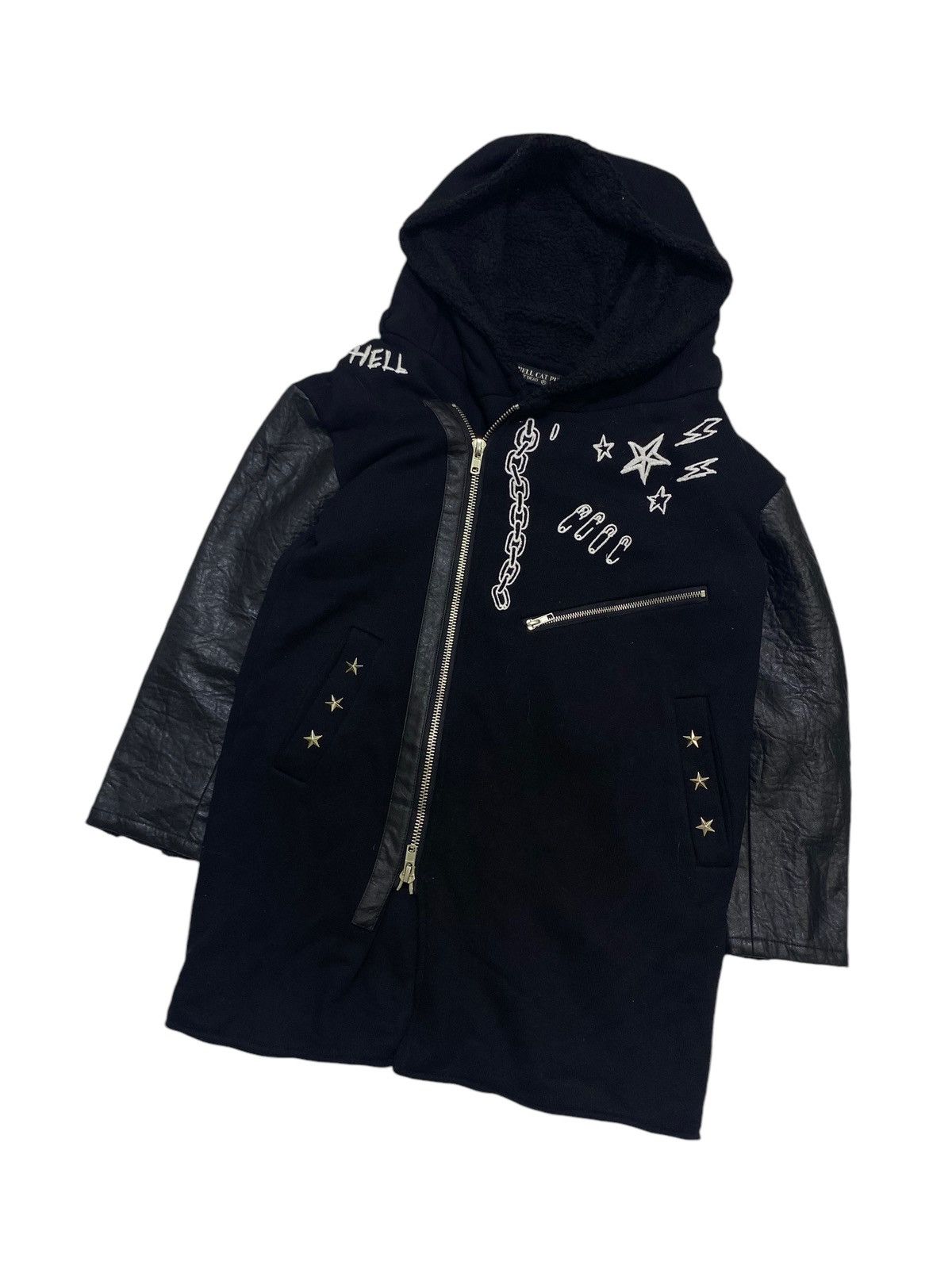 If Six Was Nine Asymmetrical leather Y2K jacket Hell Cuts Punk Size US M / EU 48-50 / 2 - 3 Thumbnail