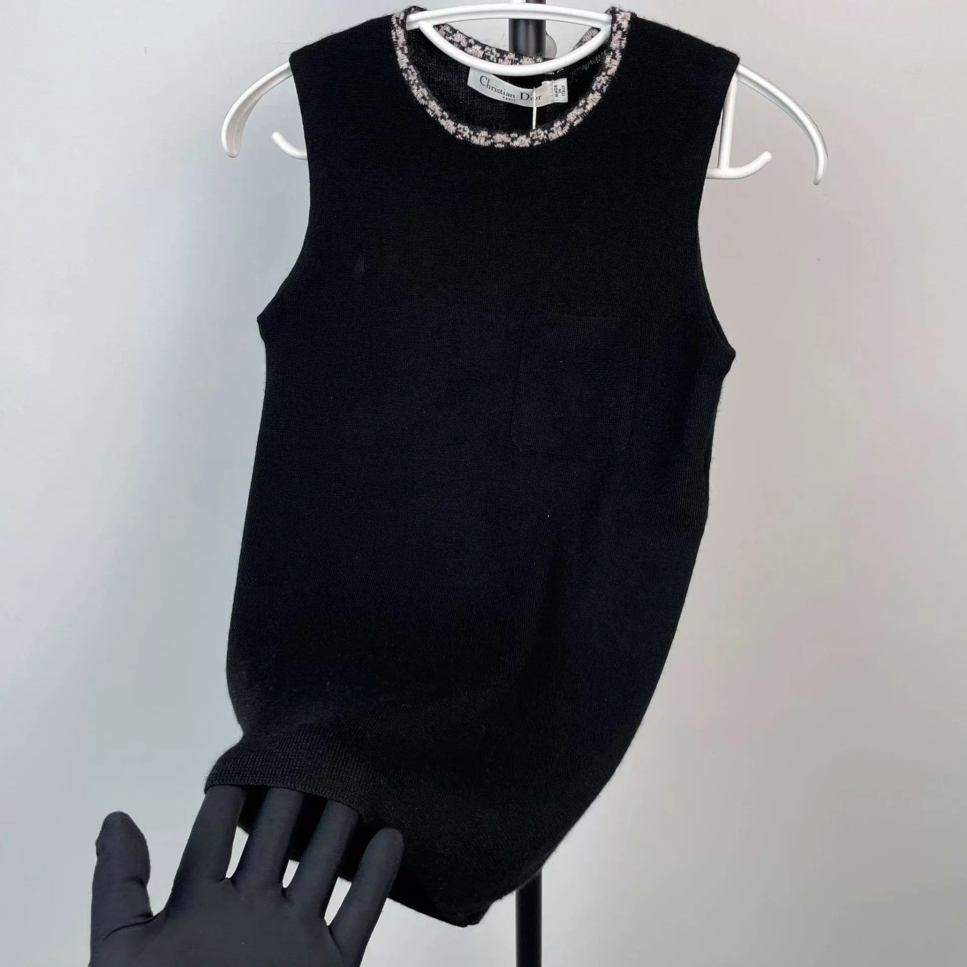 Dior Dior Cashmere Sleeveless Top 98 New Black 38 Size S / US 4 / IT 40 - 7 Thumbnail