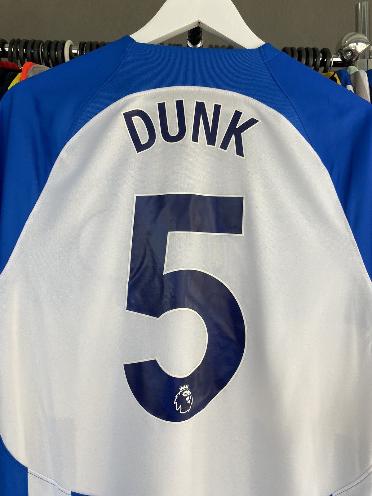 Nike 2023/24 NIKE BRIGHTON #5 DUNK PLAYER ISSUE FOOTBALL JERSEY Size US M / EU 48-50 / 2 - 9 Thumbnail