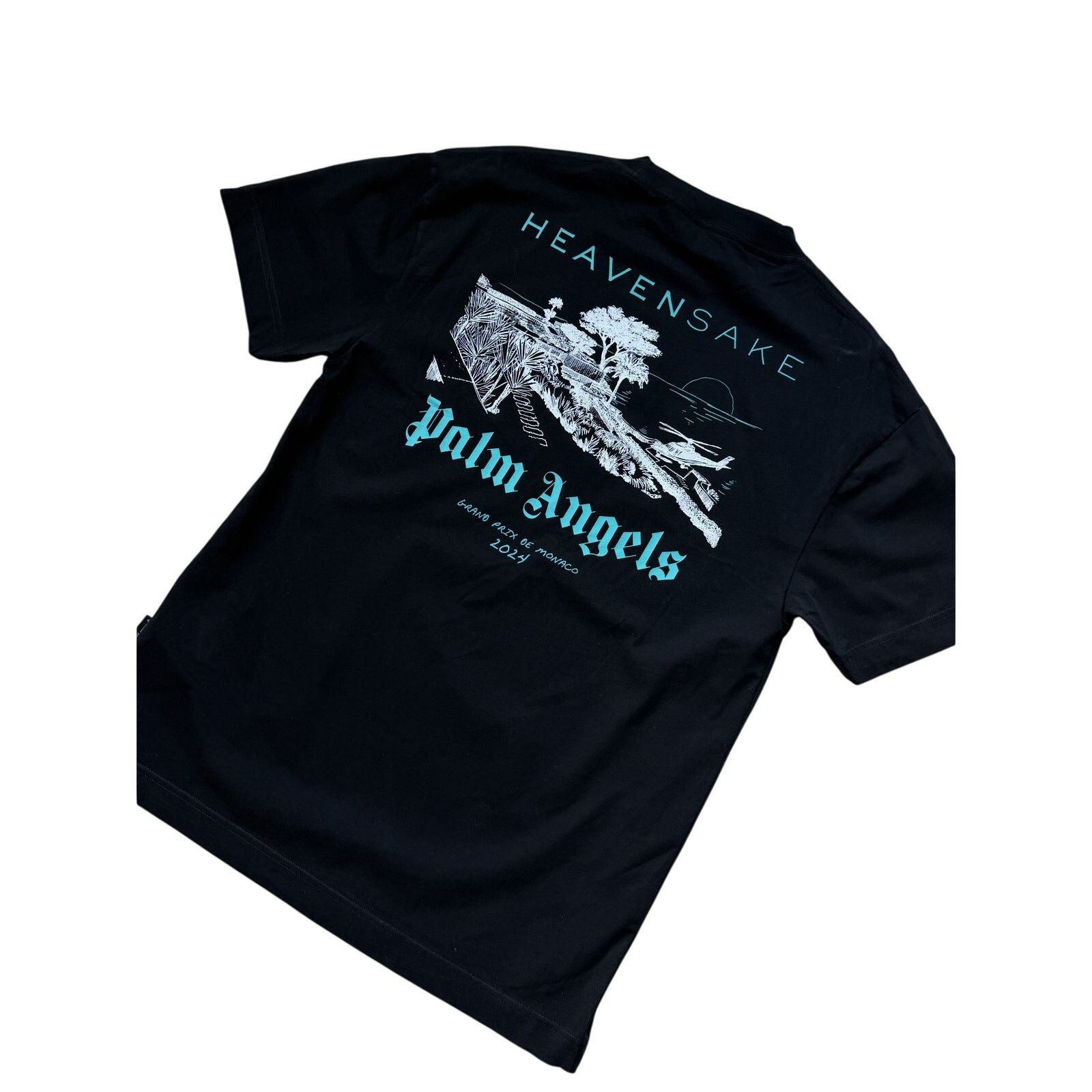 Palm Angels Palm Angels Heavensake GrandPrix de Monaco 2024 F1 Tee Black Size US S / EU 44-46 / 1 - 1 Thumbnail
