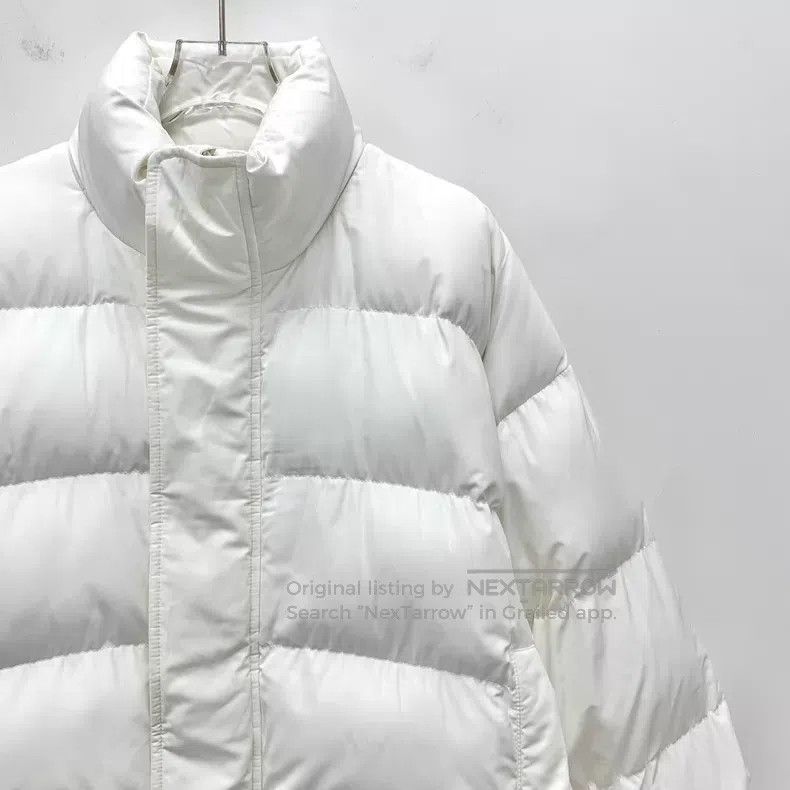 Balenciaga Balenciaga White Collar Zip Long Sleeve Down Jacket Size XS / US 0-2 / IT 36-38 - 3 Thumbnail