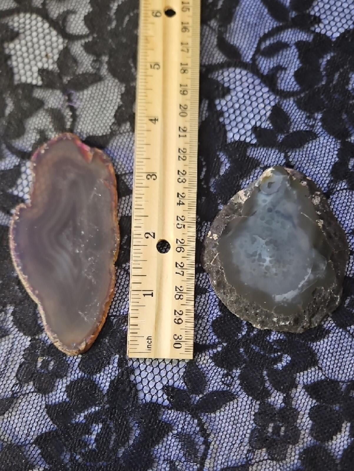Other Polished Agate Geode Slices - Pair Size ONE SIZE - 2 Thumbnail