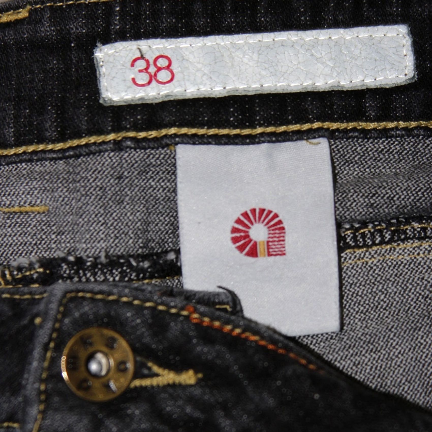 Akademiks Akademiks Jeans Mens 38 Black Denim Embroidered Pocket Y2K Streetwear Size US 38 / EU 54 - 5 Thumbnail