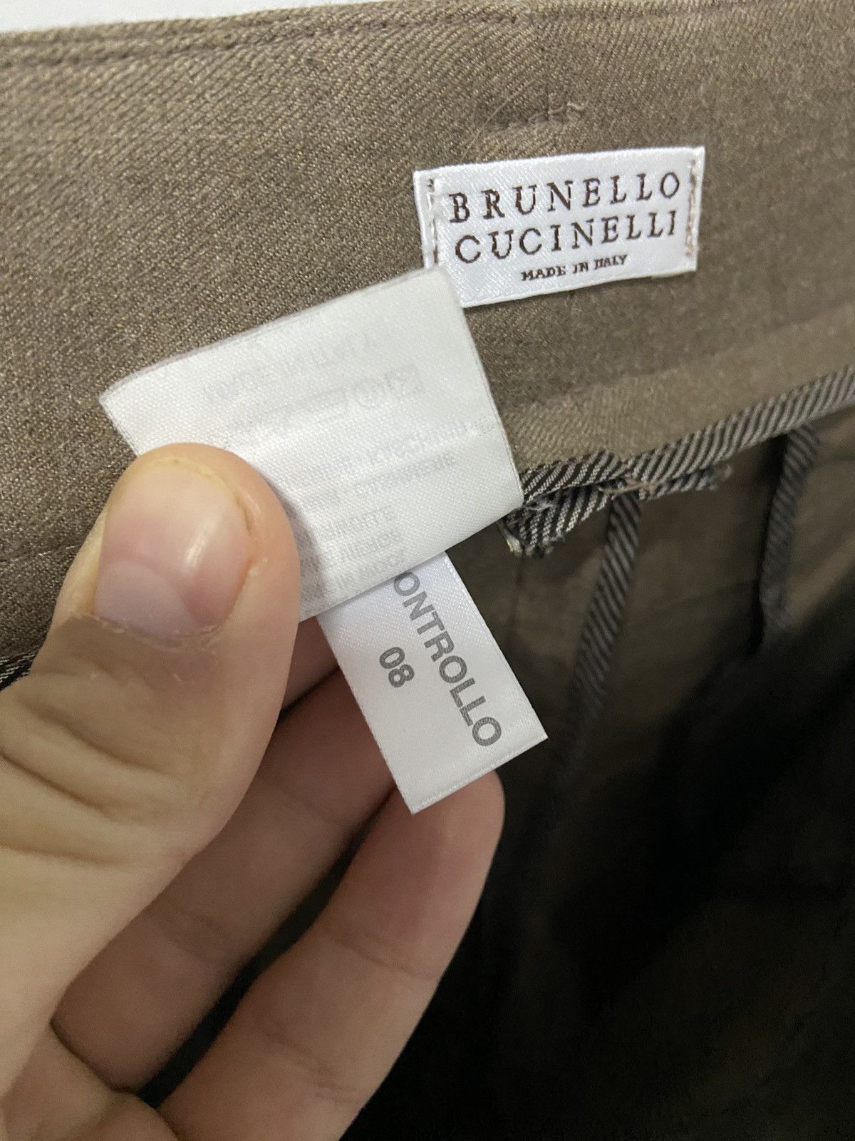 Brunello Cucinelli × Vintage Brunello cucinelli Vintage wool pants women's Size 32" / US 10 / IT 46 - 9 Thumbnail