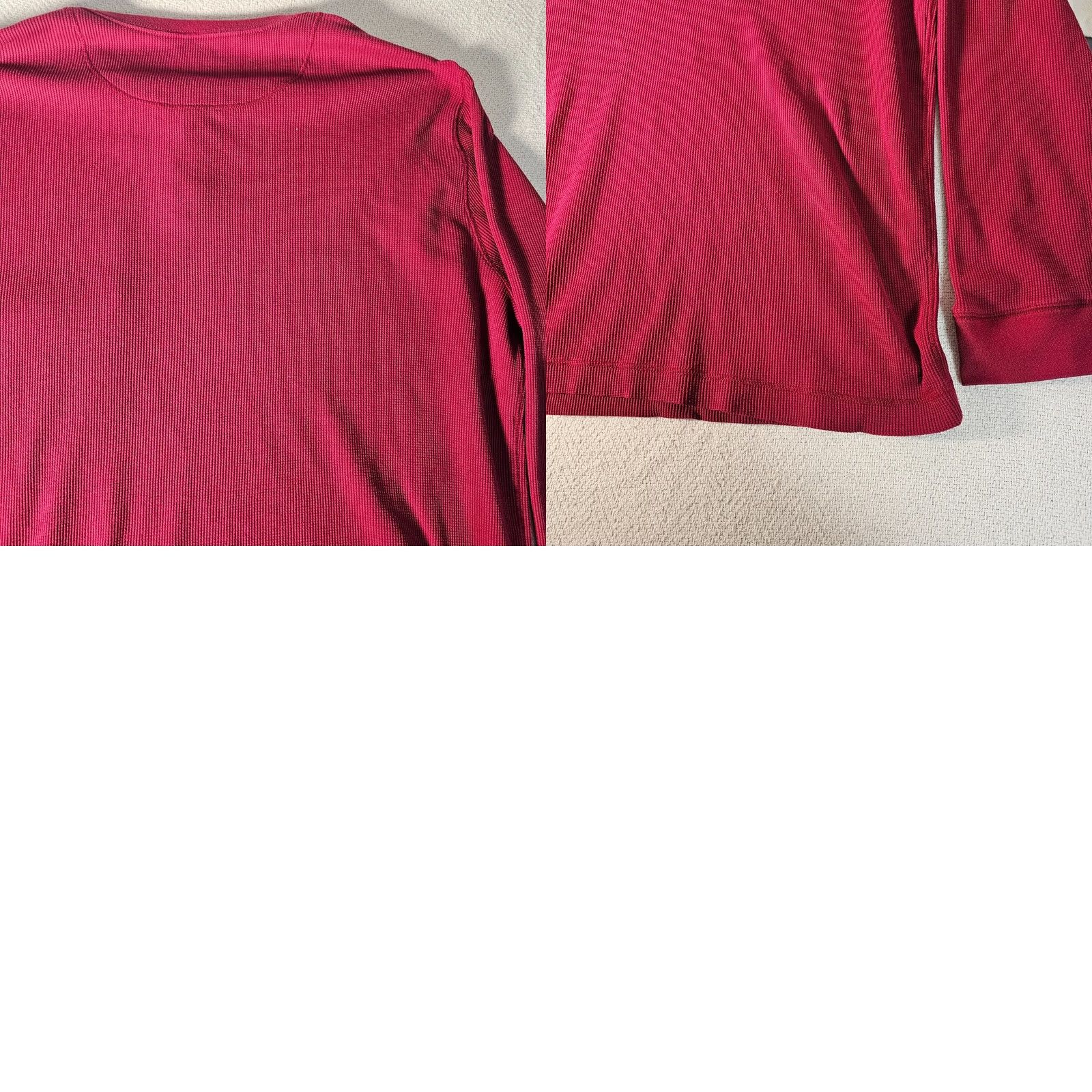 Vintage VINTAGE Saddlebred Henley Shirt Mens XLT Maroon Red Comfort Flex Long Sleeve Casual Size US XL / EU 56 / 4 - 8 Thumbnail