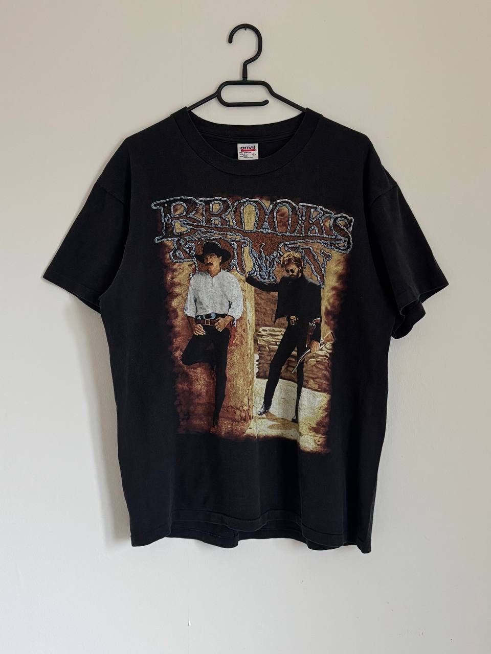 Vintage 90s Brooks and Dunn Rock T-shirt Ultra Rare Item