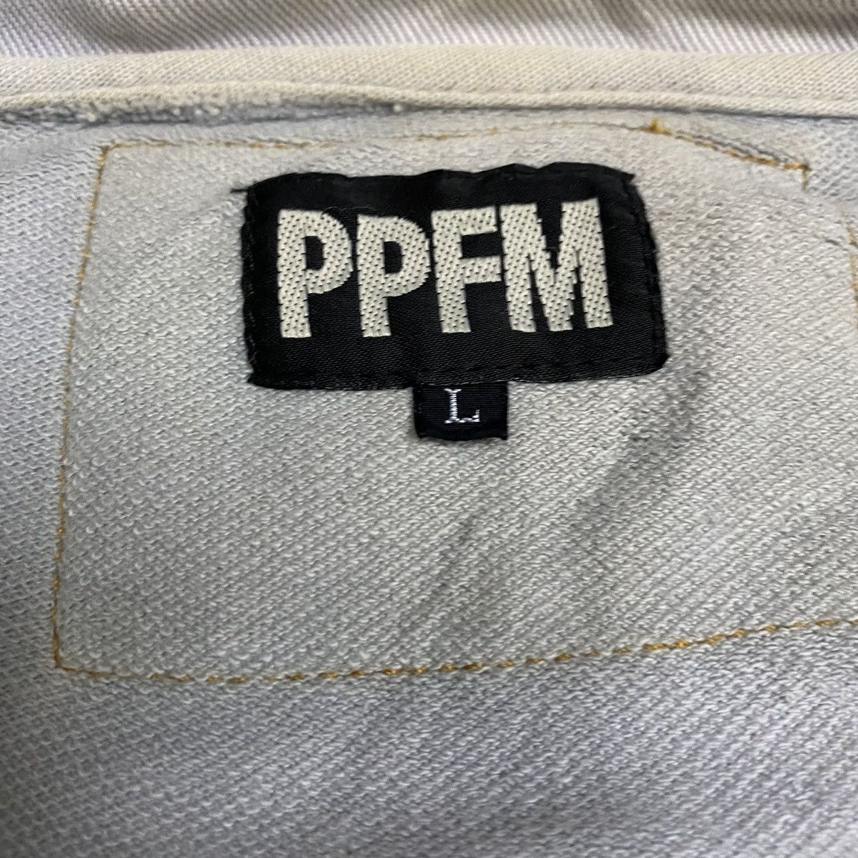 Japanese Brand PPFM faded denim mix cotton hoodie jacket Size US M / EU 48-50 / 2 - 13 Thumbnail