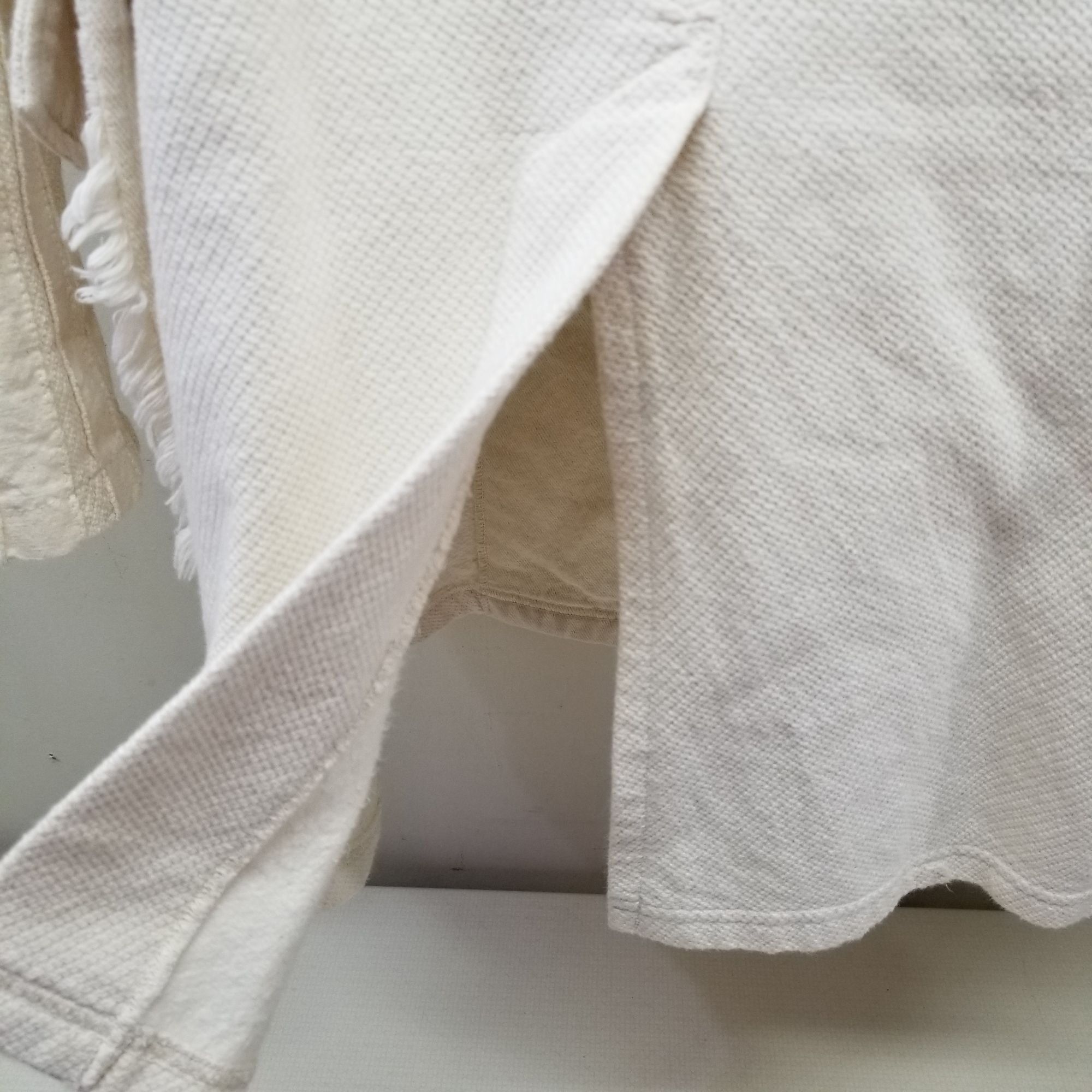 Other Fitz S Cream Textured Fringe Jacket Pockets CANADA Winter La Size S / US 4 / IT 40 - 6 Thumbnail