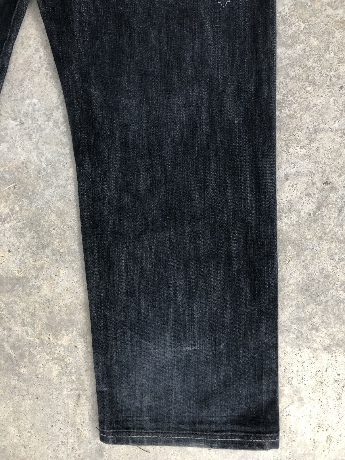 Japanese Brand Japanese Exa Embroidered Jeans baggy hip hop Size US 35 - 12 Thumbnail