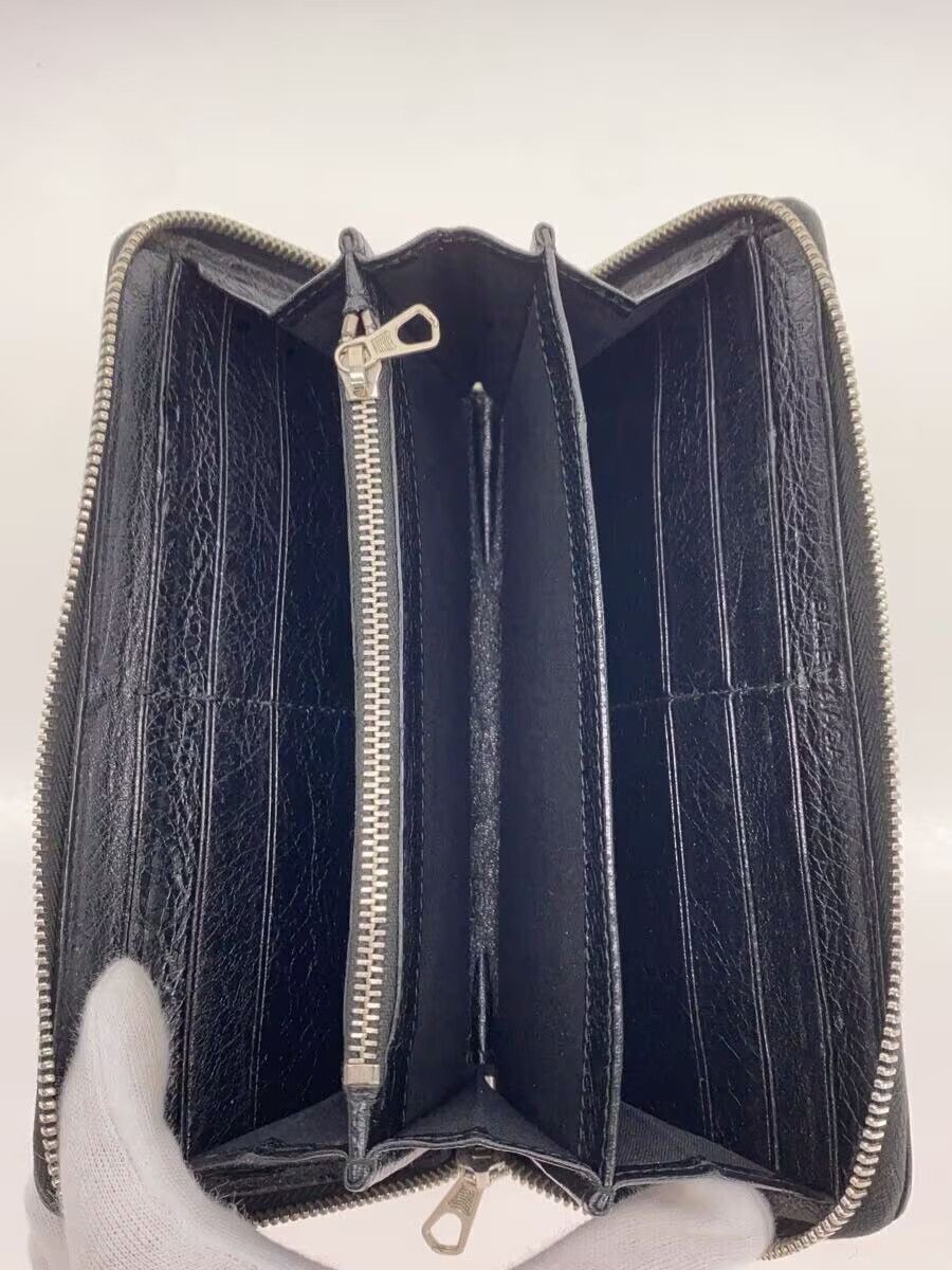 Balenciaga Balenciaga Leather Long Wallet Black Size ONE SIZE - 4 Thumbnail